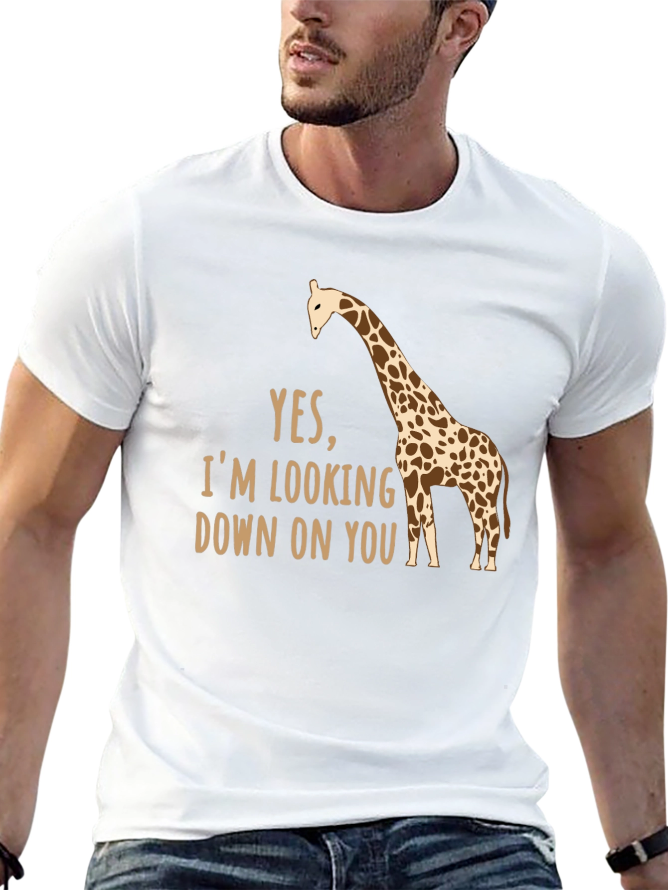 Funny Giraffe T-Shirt - Looking Down On You Tee