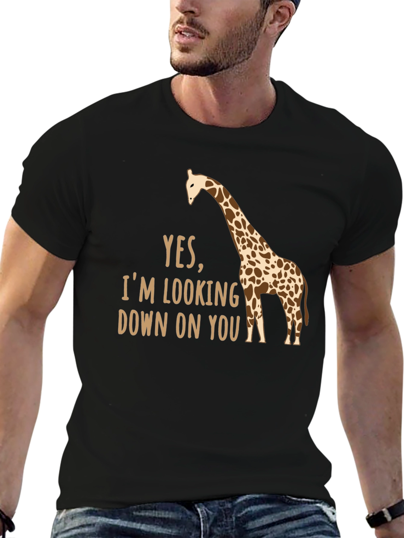 Funny Giraffe T-Shirt - Looking Down On You Tee
