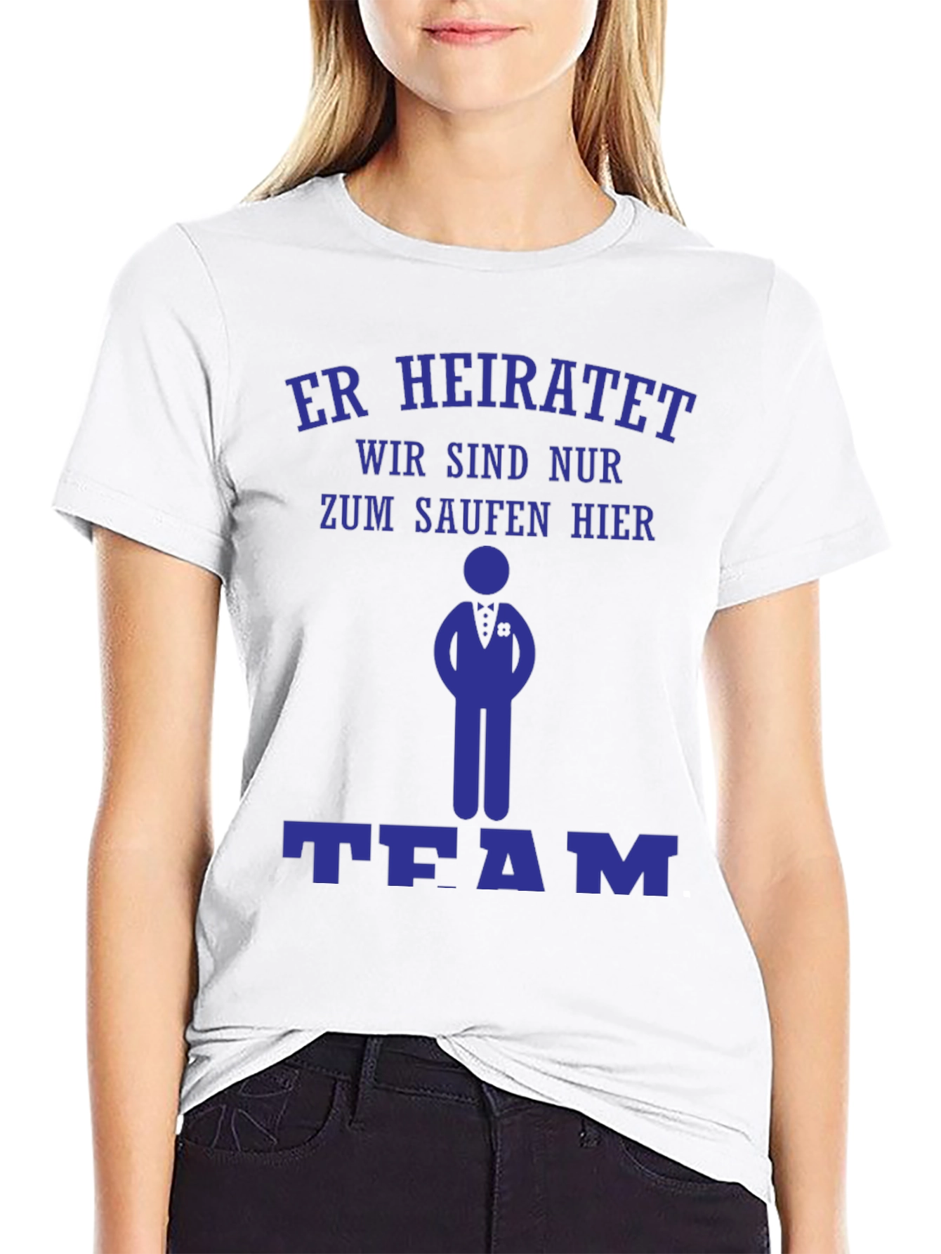 Humorous Er Heiratet Bachelor Party T-Shirt