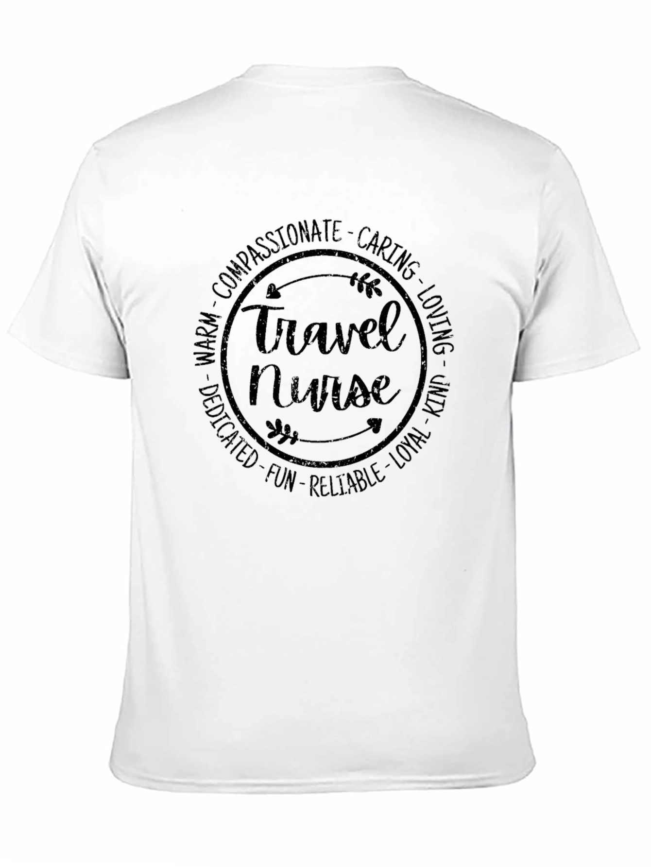 Travel Nurse Graphic T-Shirt - Compassionate Care