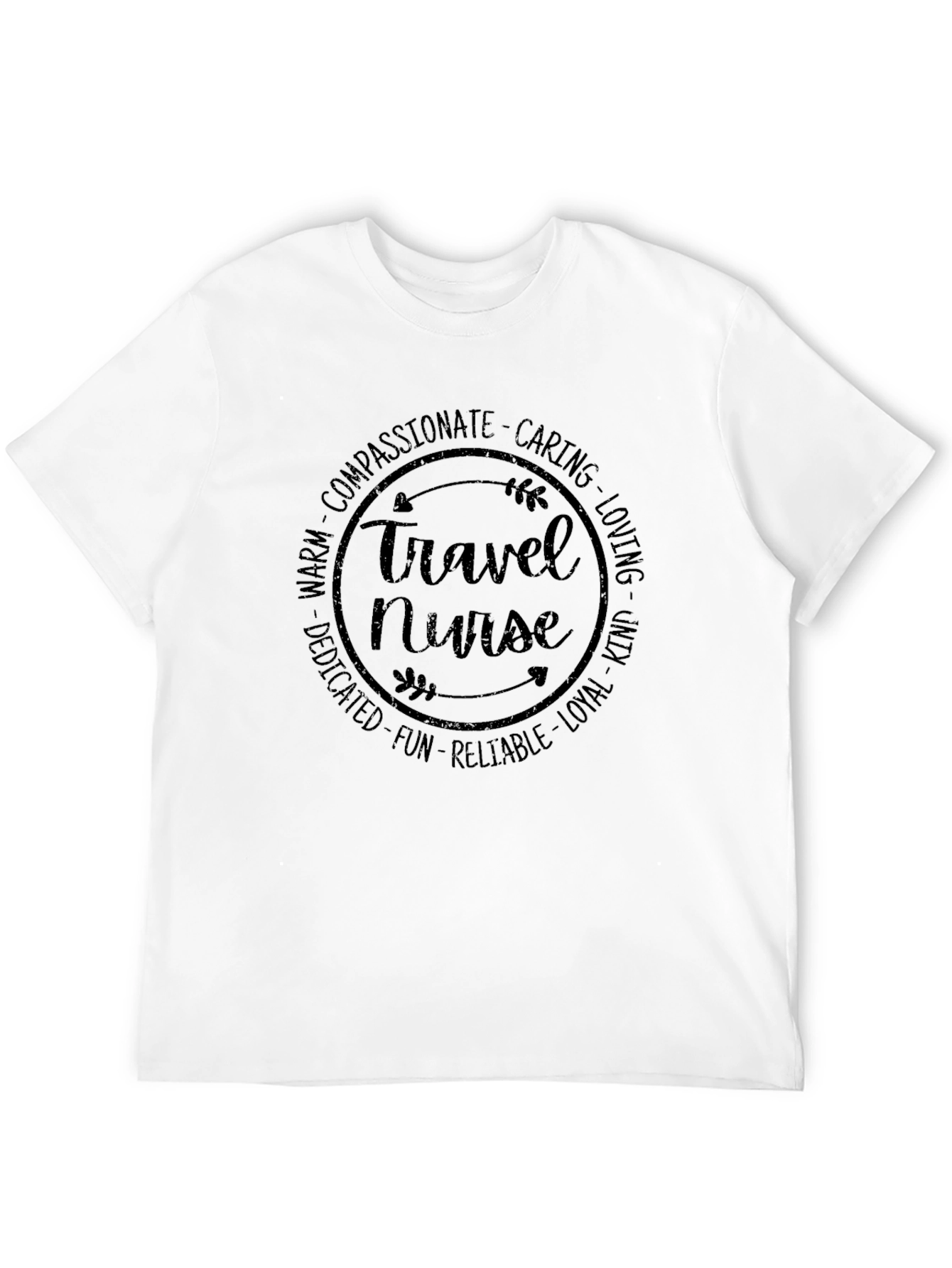 Travel Nurse Graphic T-Shirt - Compassionate Care