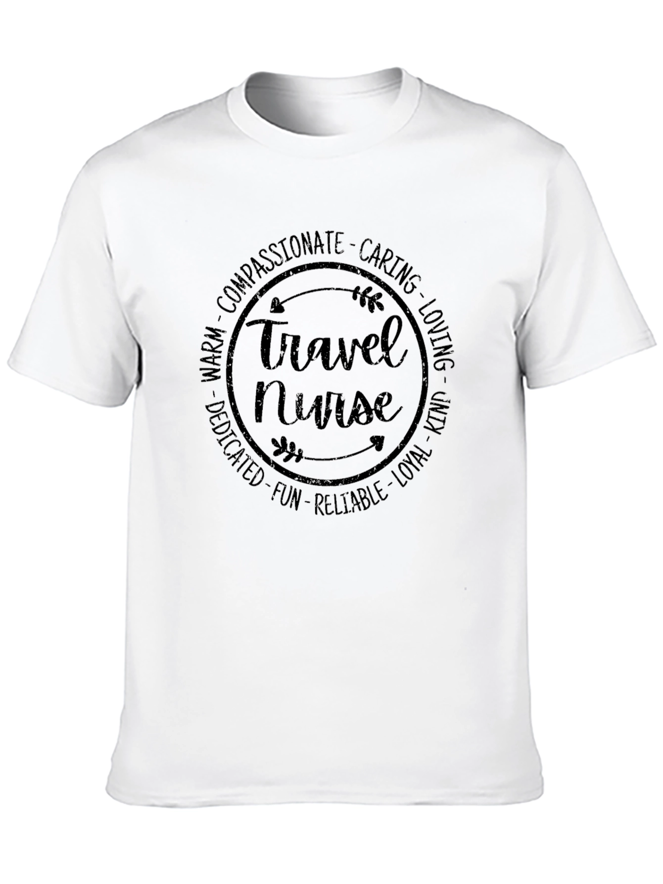 Travel Nurse Graphic T-Shirt - Compassionate Care