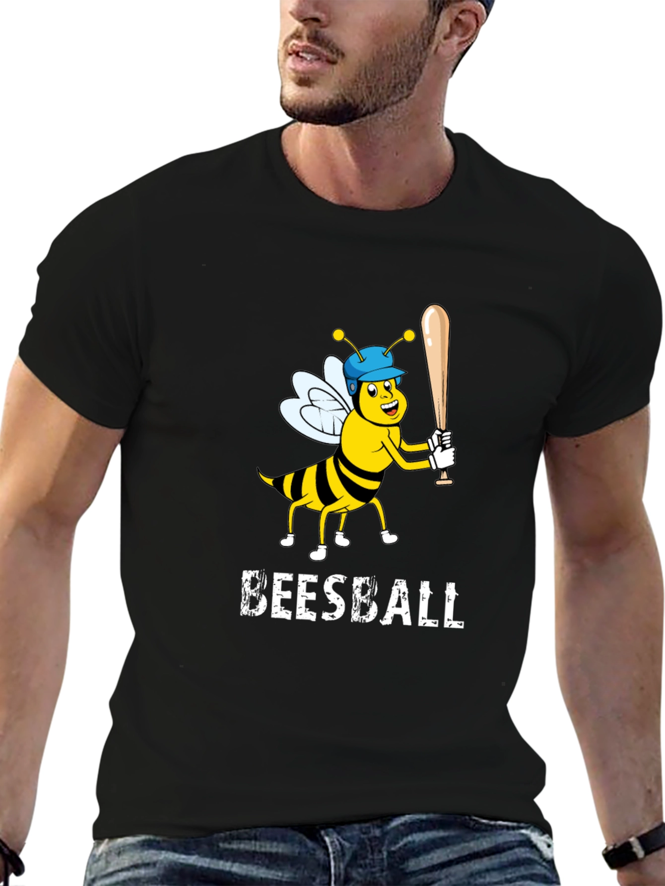 Beesball T-Shirt - Funny Baseball Bee Graphic Tee
