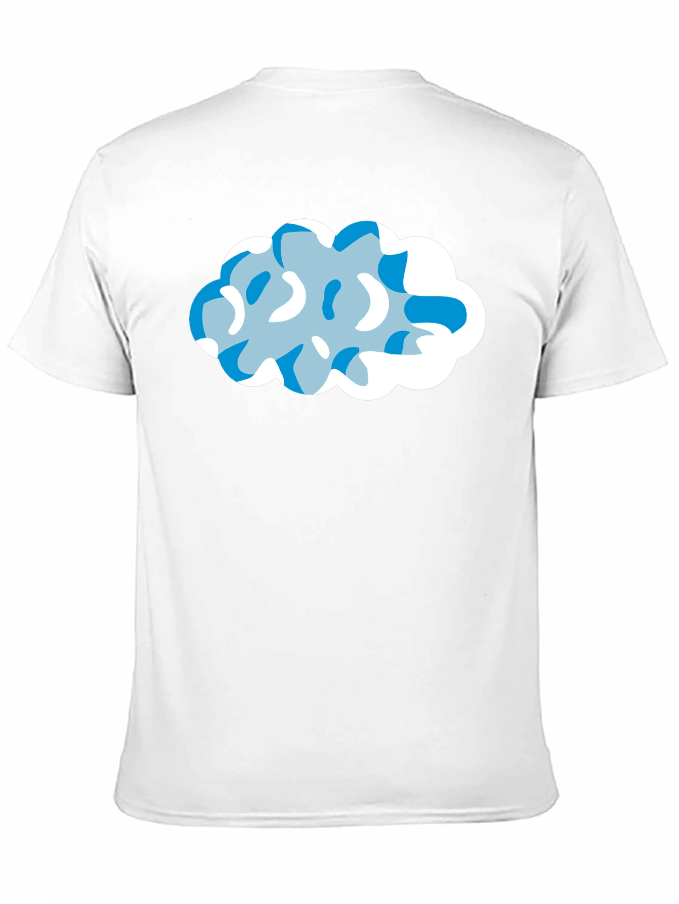 Cloud Design Black T-Shirt