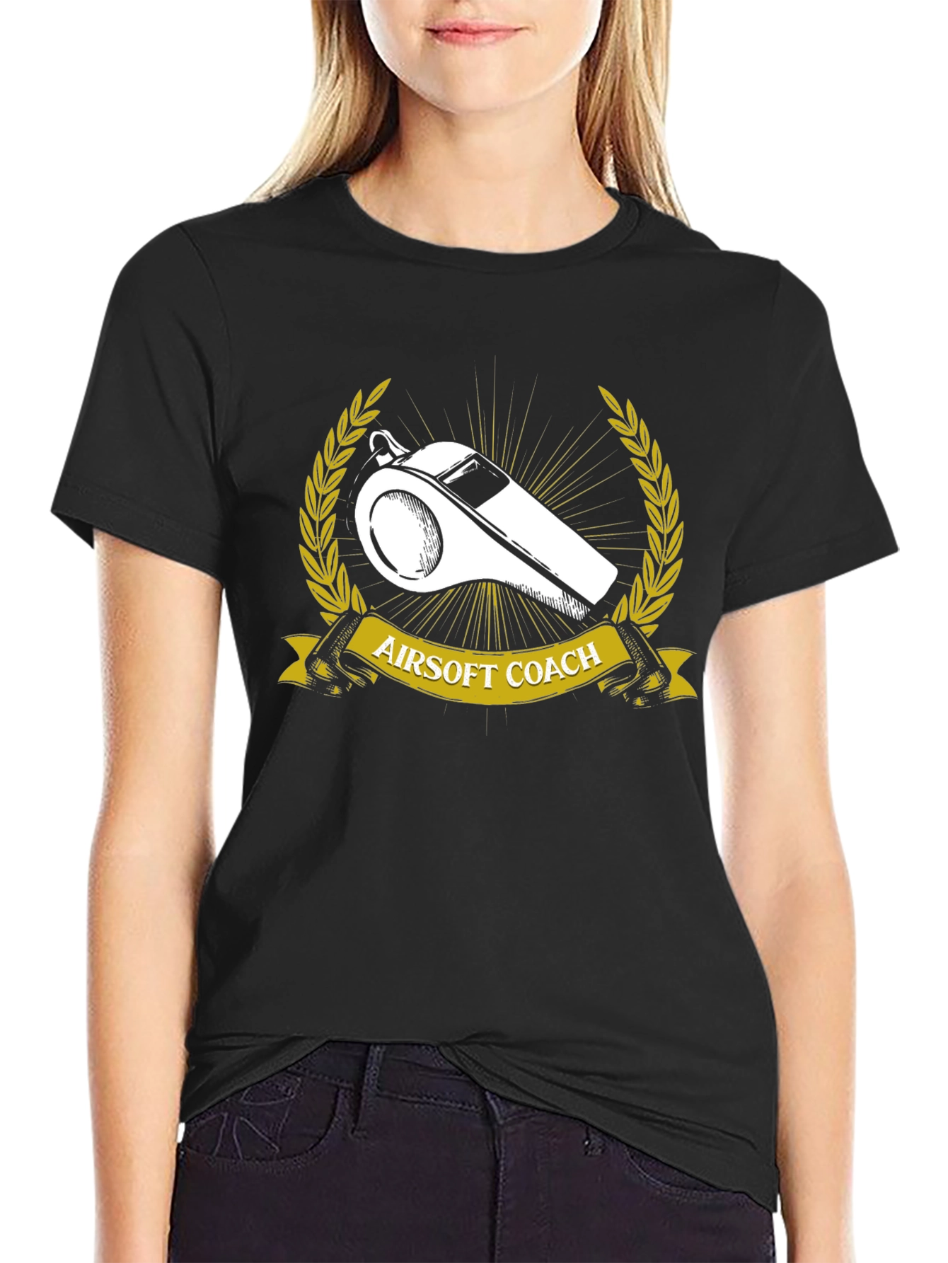 Airsoft Coach T-Shirt - Whistle Graphic Tee