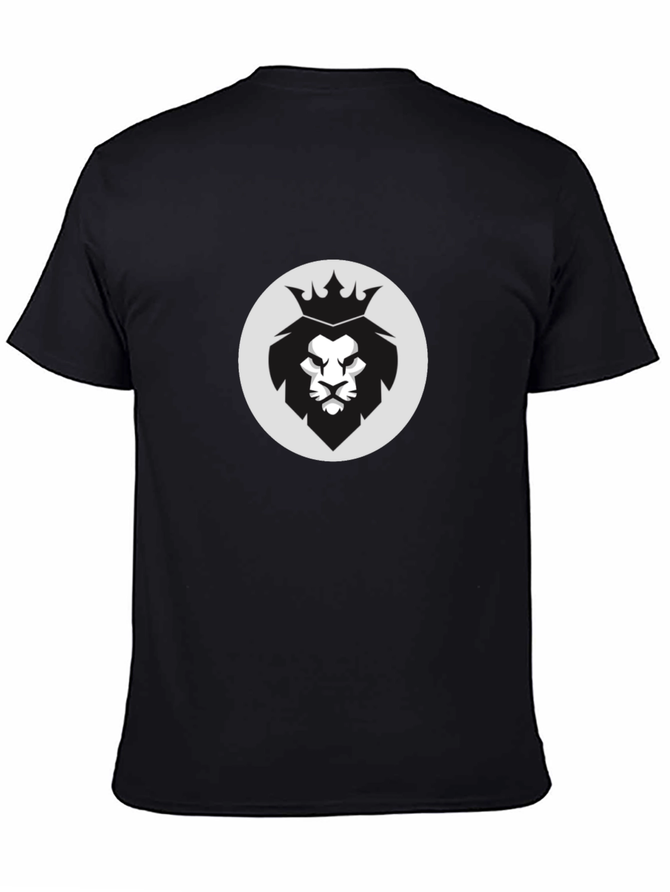 King Lion Graphic Black T-Shirt