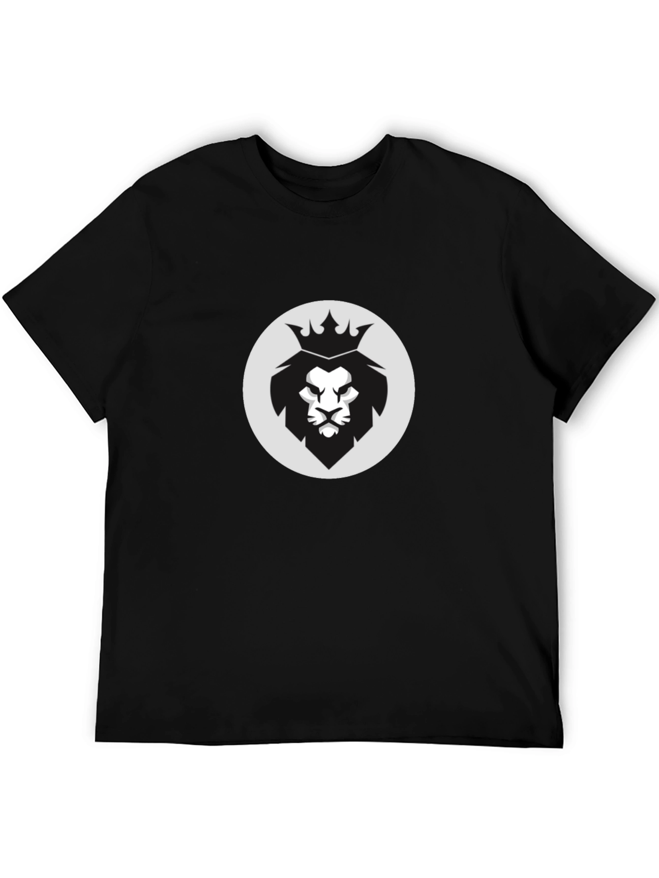 King Lion Graphic Black T-Shirt