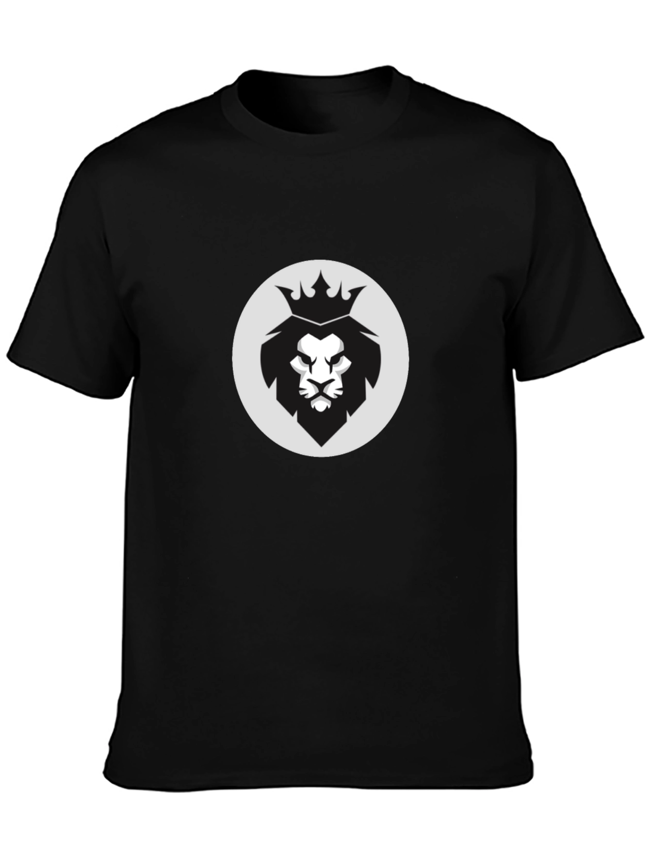 King Lion Graphic Black T-Shirt