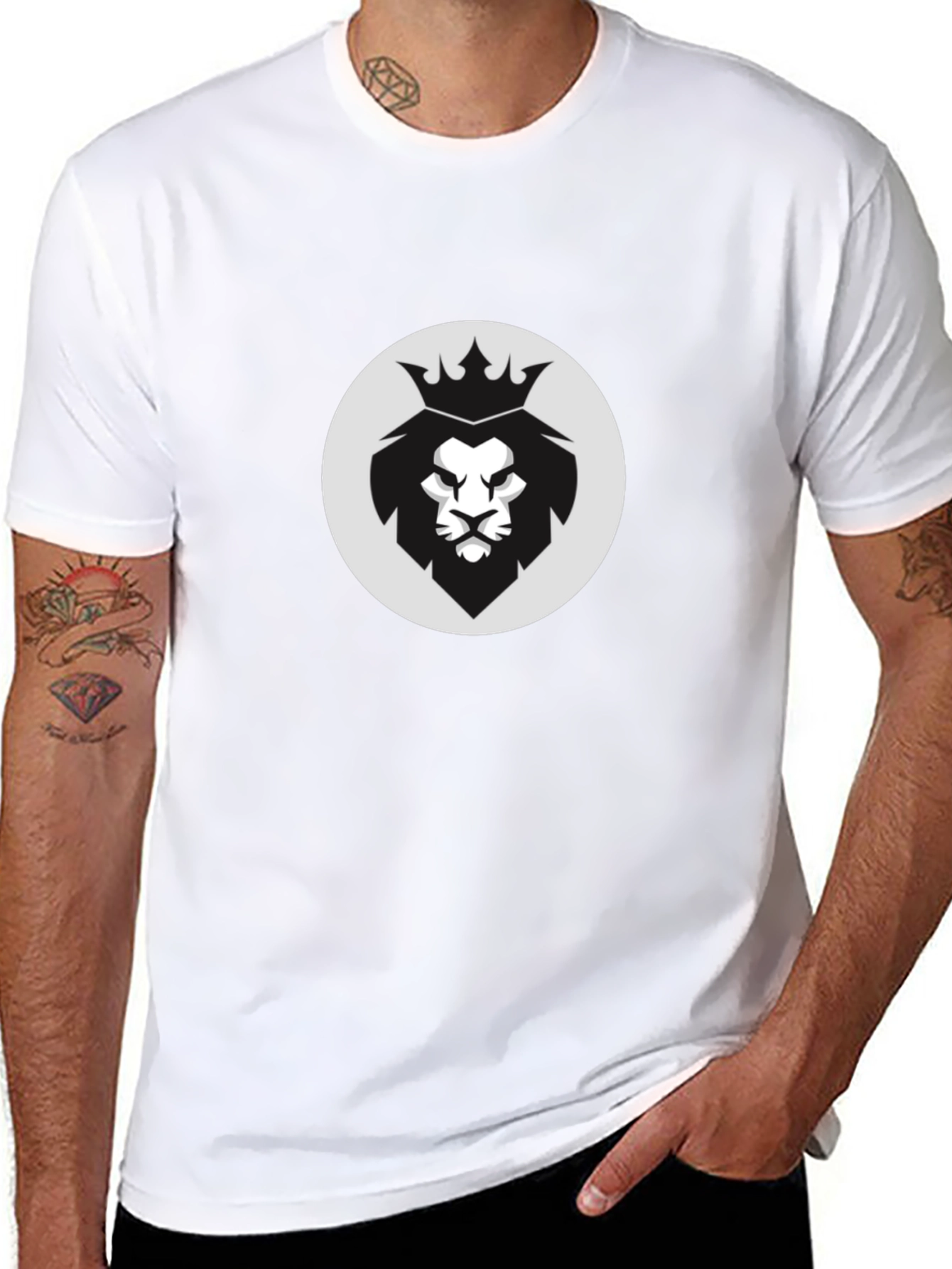 King Lion Graphic Black T-Shirt