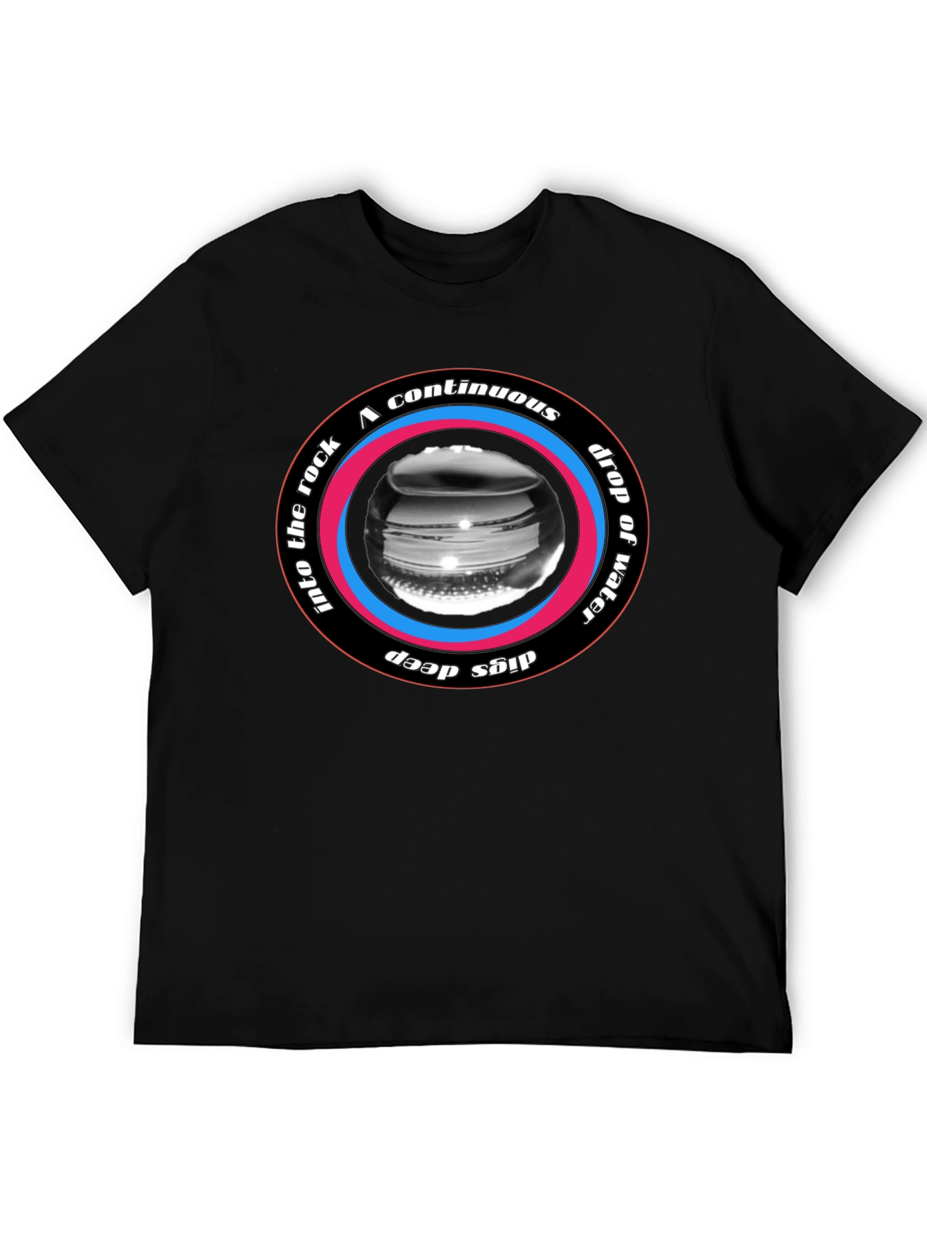 Continuous Drop Water Rock Deep T-Shirt