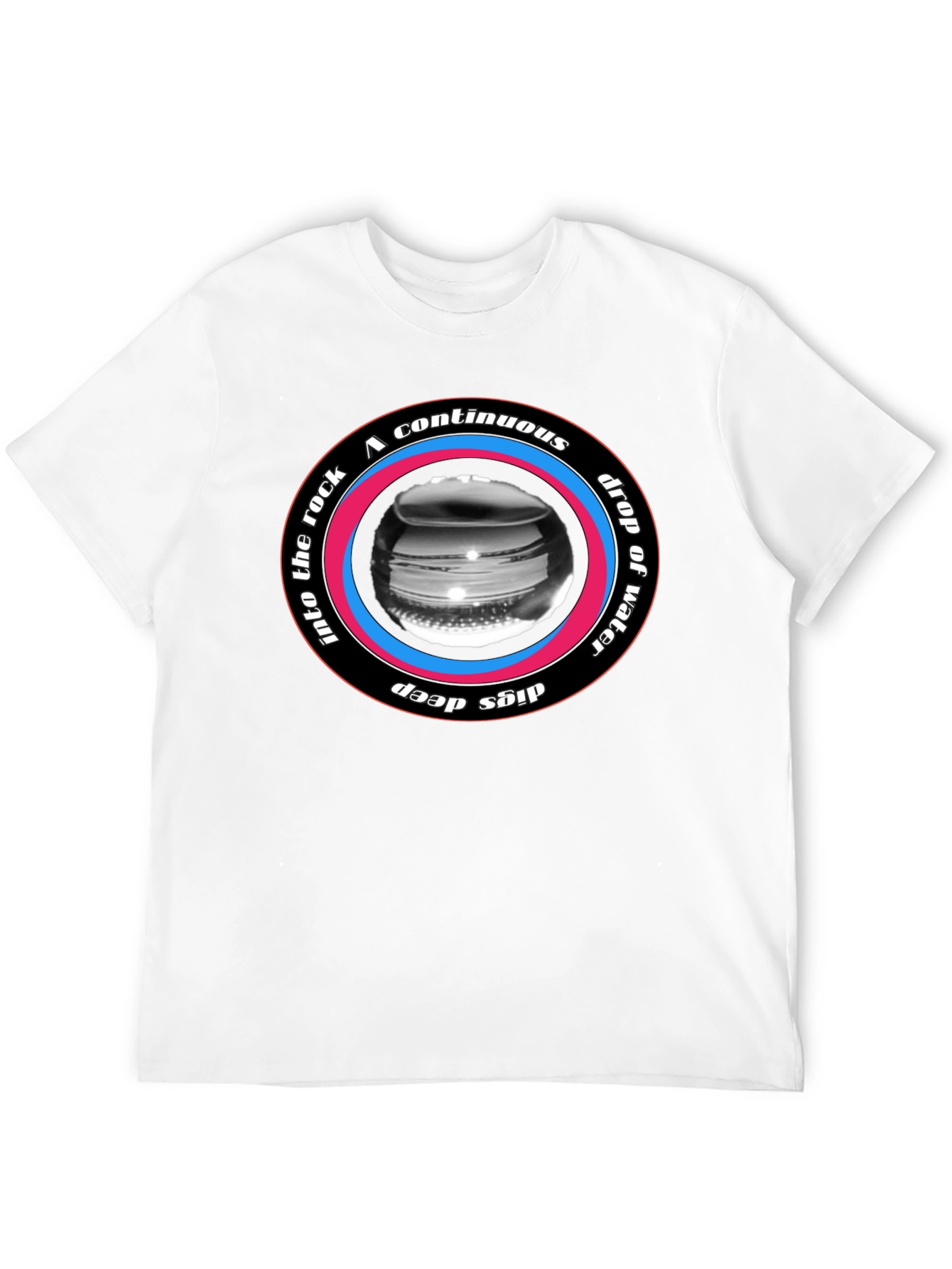 Continuous Drop Water Rock Deep T-Shirt