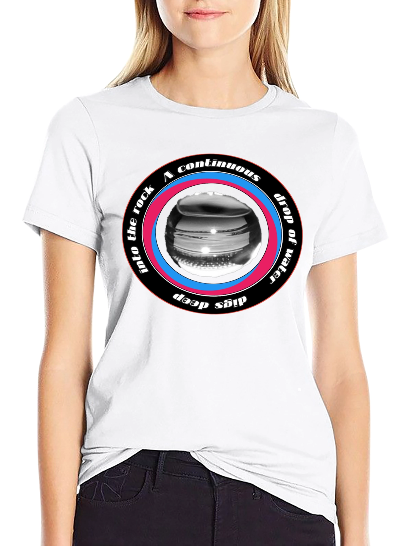 Continuous Drop Water Rock Deep T-Shirt