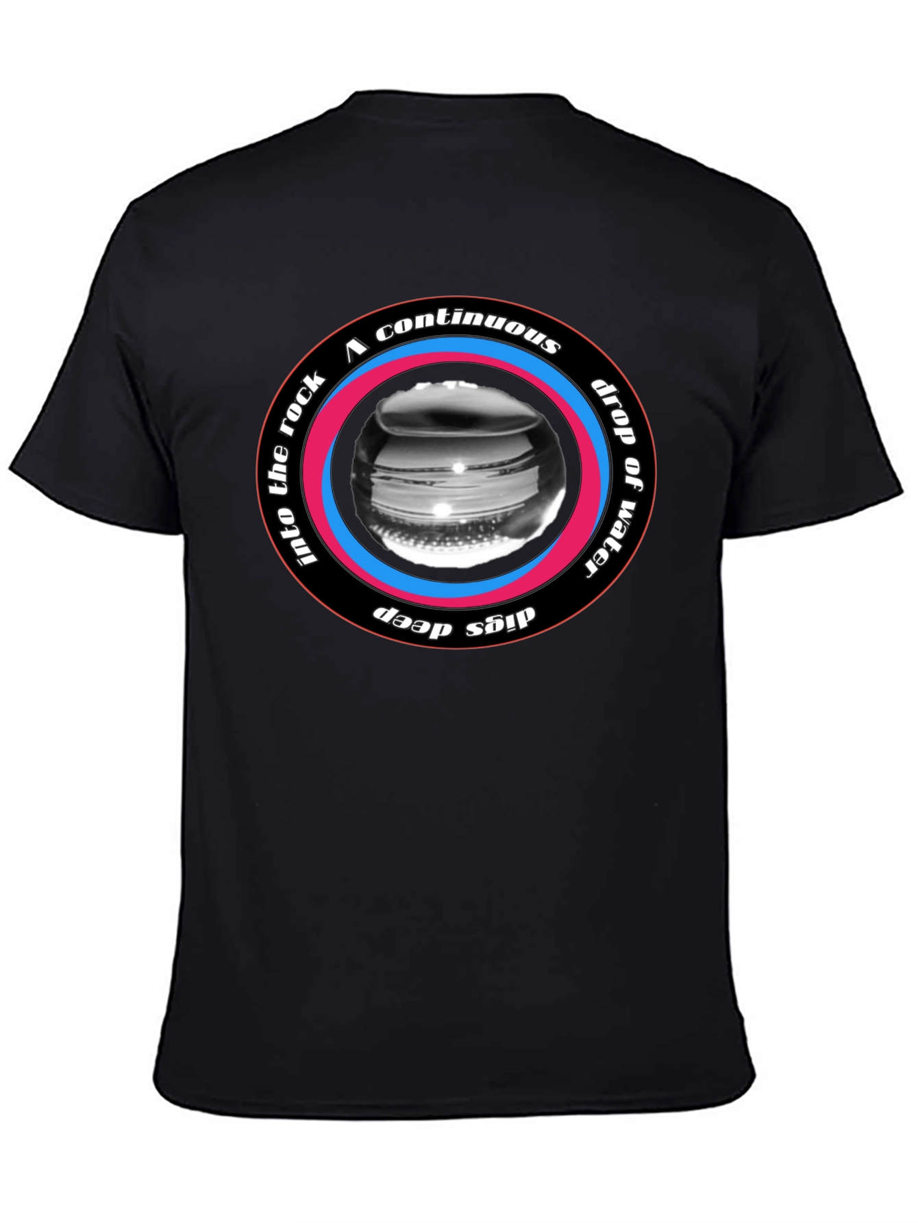 Continuous Drop Water Rock Deep T-Shirt