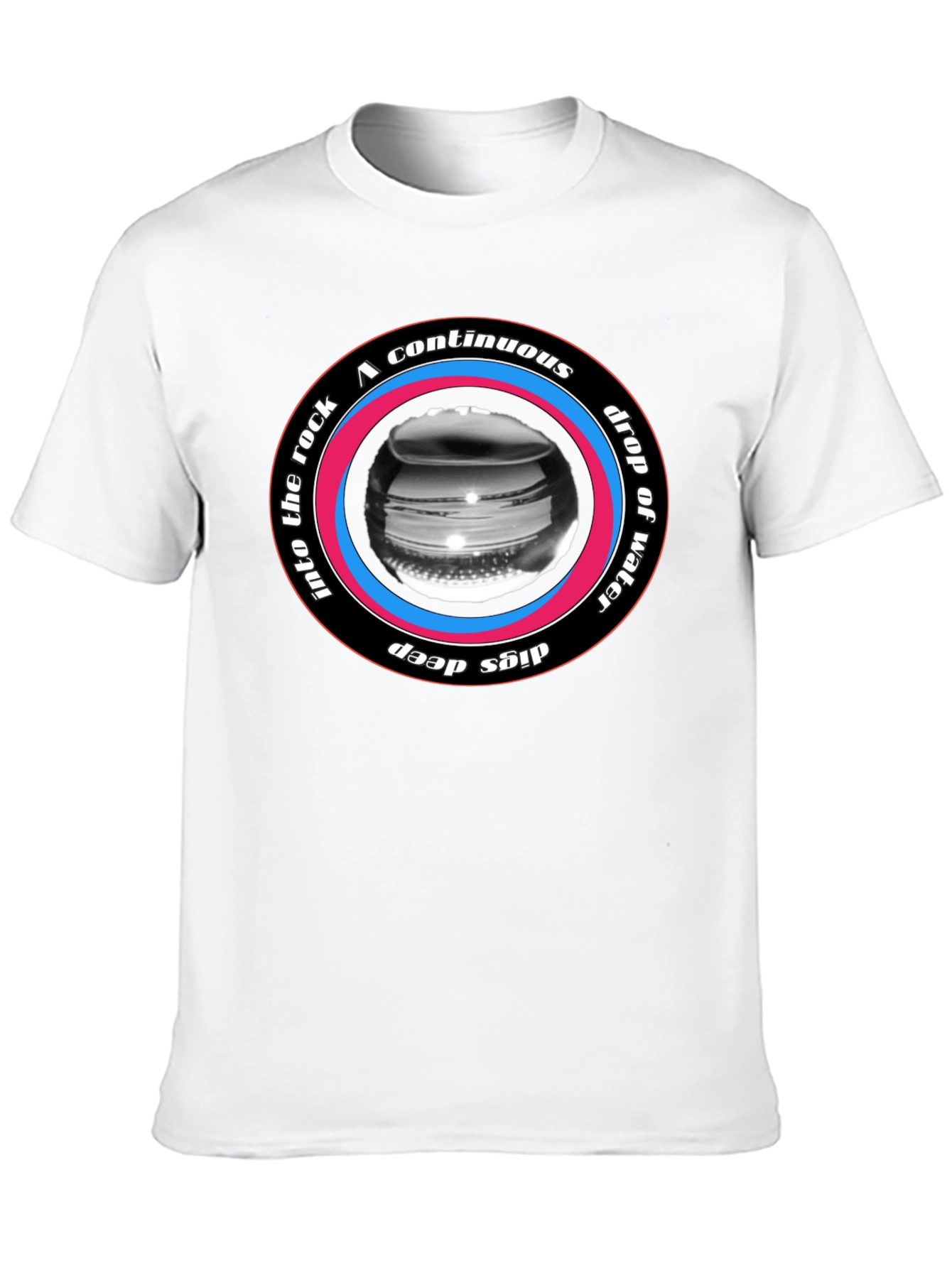 Continuous Drop Water Rock Deep T-Shirt