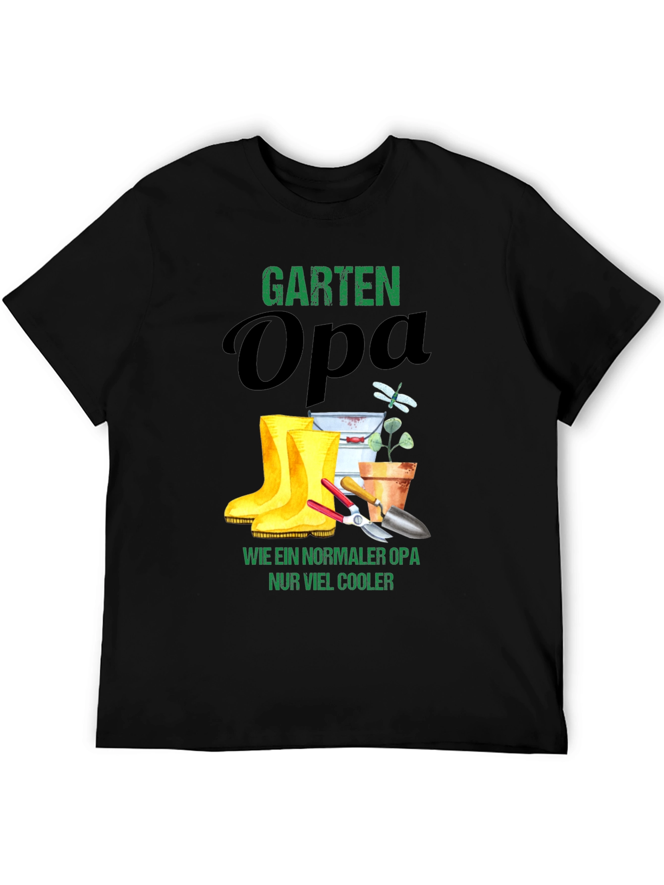 Garten Opa T-Shirt - Cool Gardener Grandfather Tee