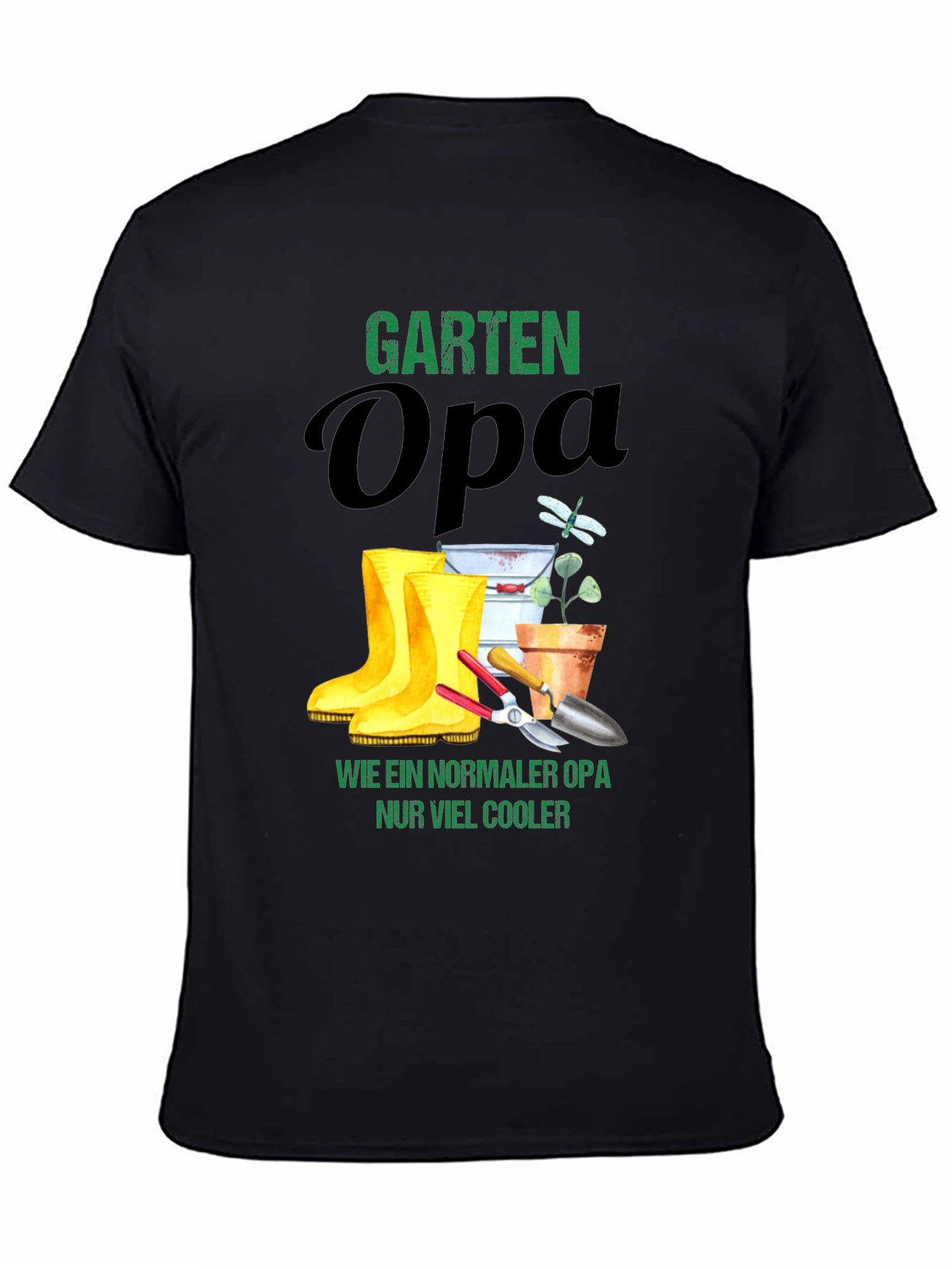 Garten Opa T-Shirt - Cool Gardener Grandfather Tee