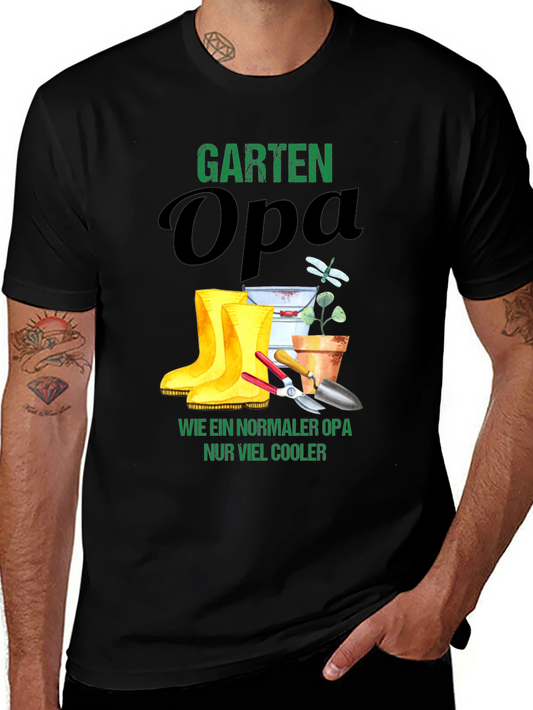 Garten Opa T-Shirt - Cool Gardener Grandfather Tee