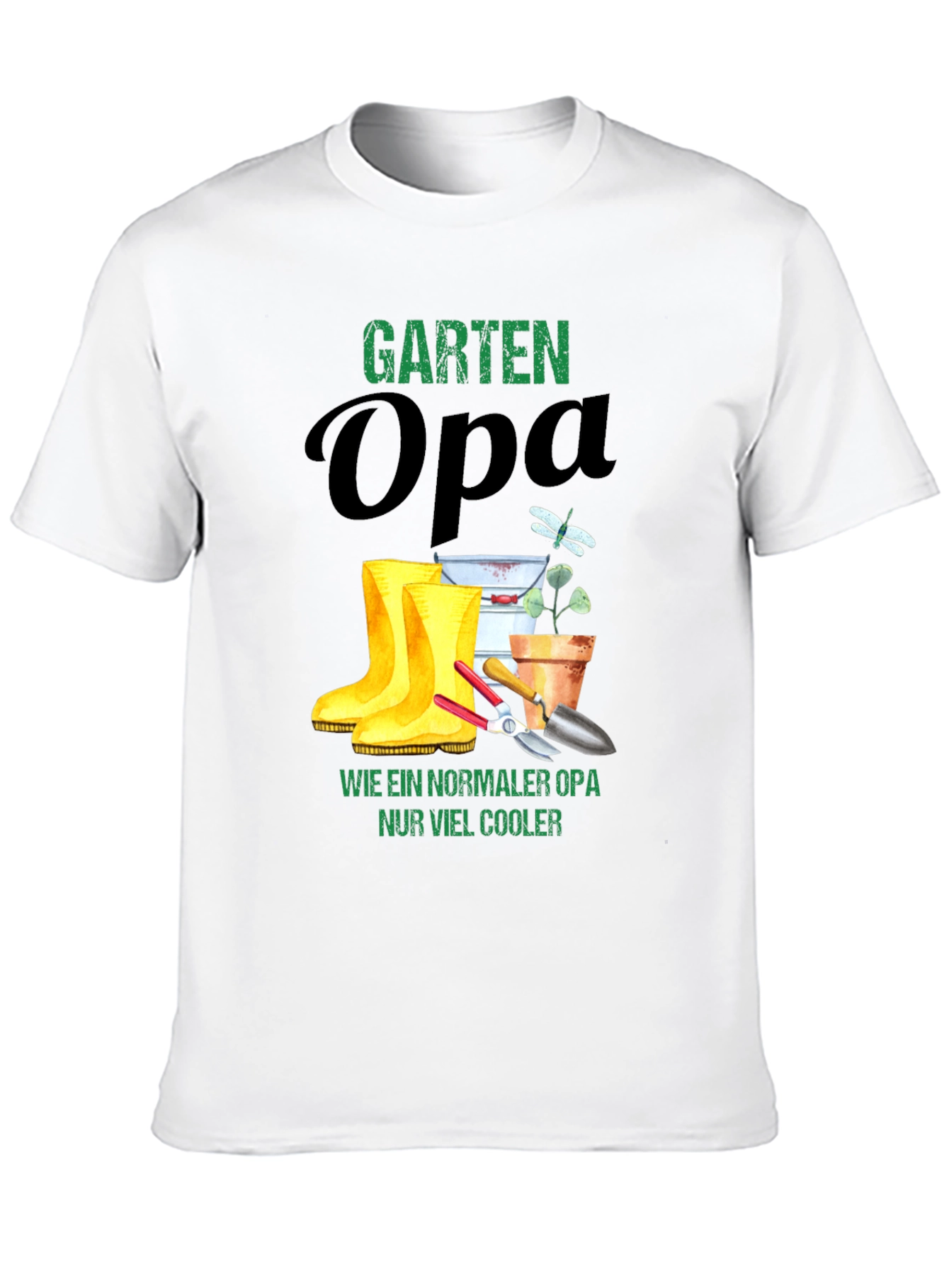 Garten Opa T-Shirt - Cool Gardener Grandfather Tee