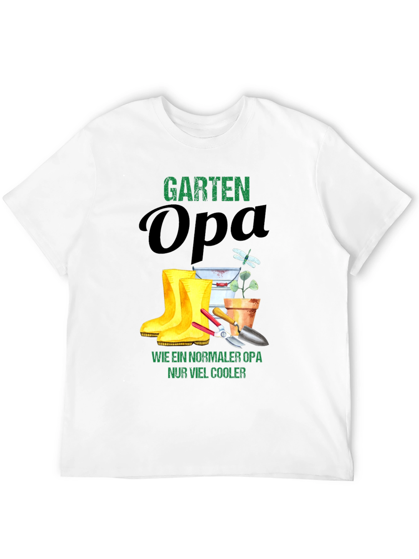 Garten Opa T-Shirt - Cool Gardener Grandfather Tee