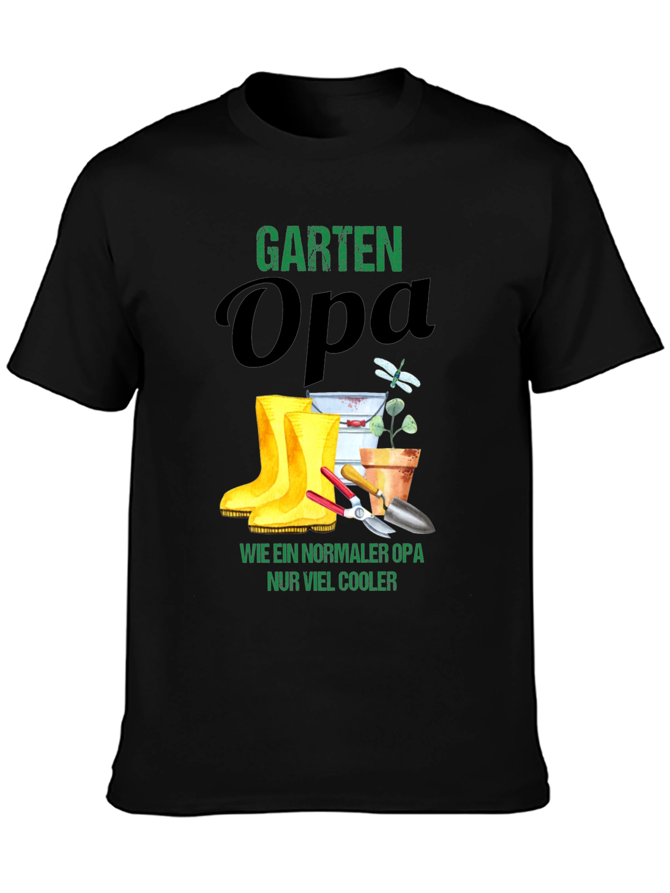 Garten Opa T-Shirt - Cool Gardener Grandfather Tee