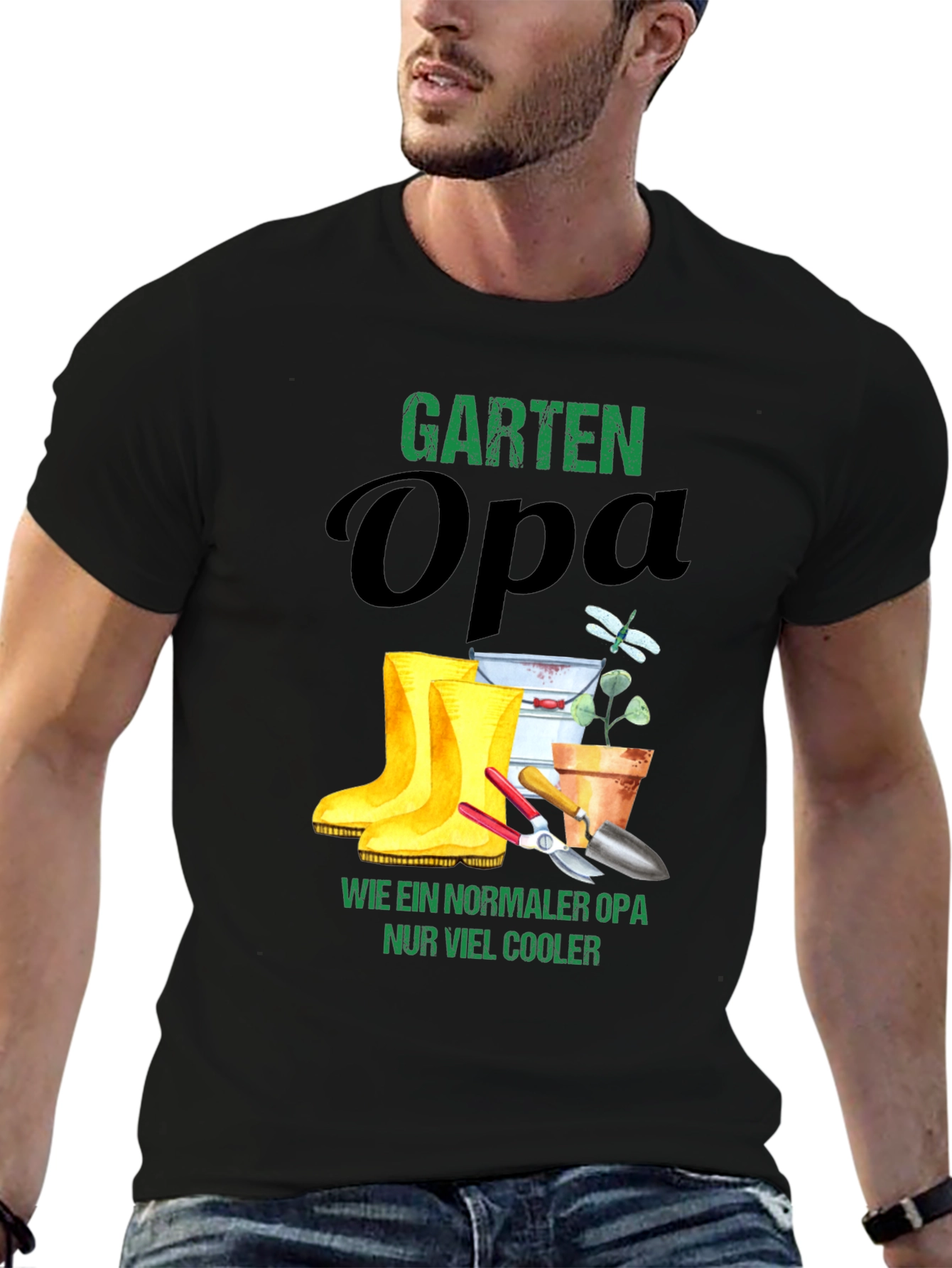 Garten Opa T-Shirt - Cool Gardener Grandfather Tee