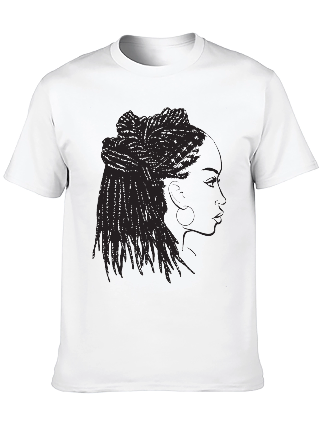 Black Woman Dreadlocks T-Shirt - Graphic Tee