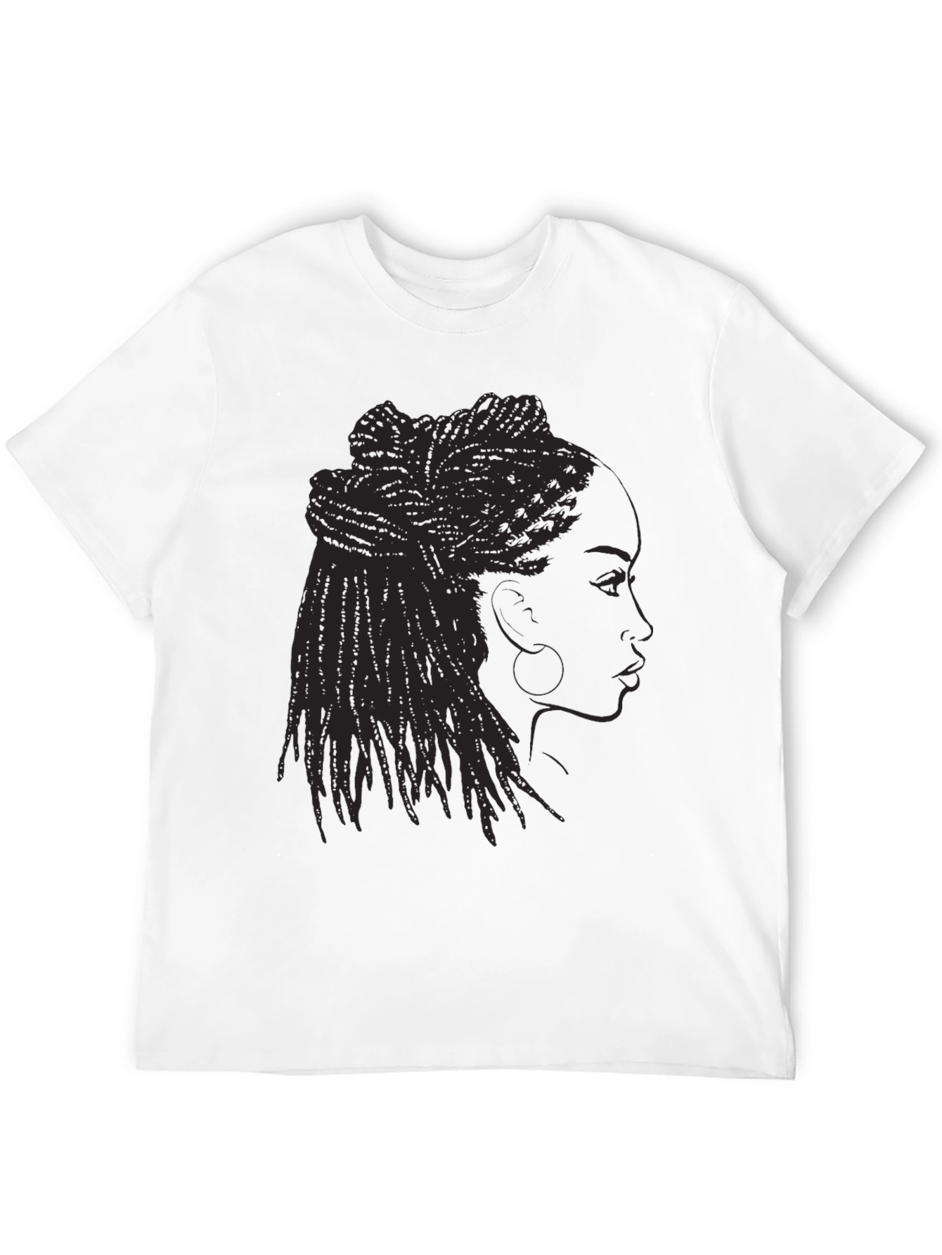 Black Woman Dreadlocks T-Shirt - Graphic Tee