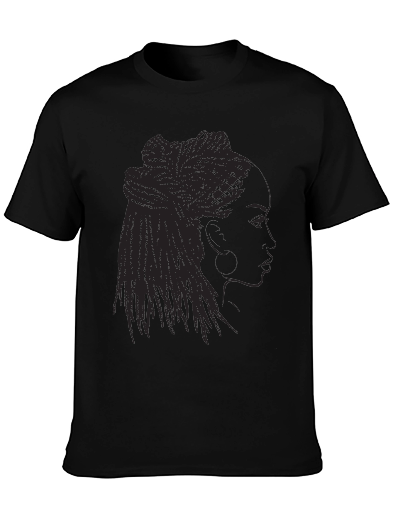 Black Woman Dreadlocks T-Shirt - Graphic Tee