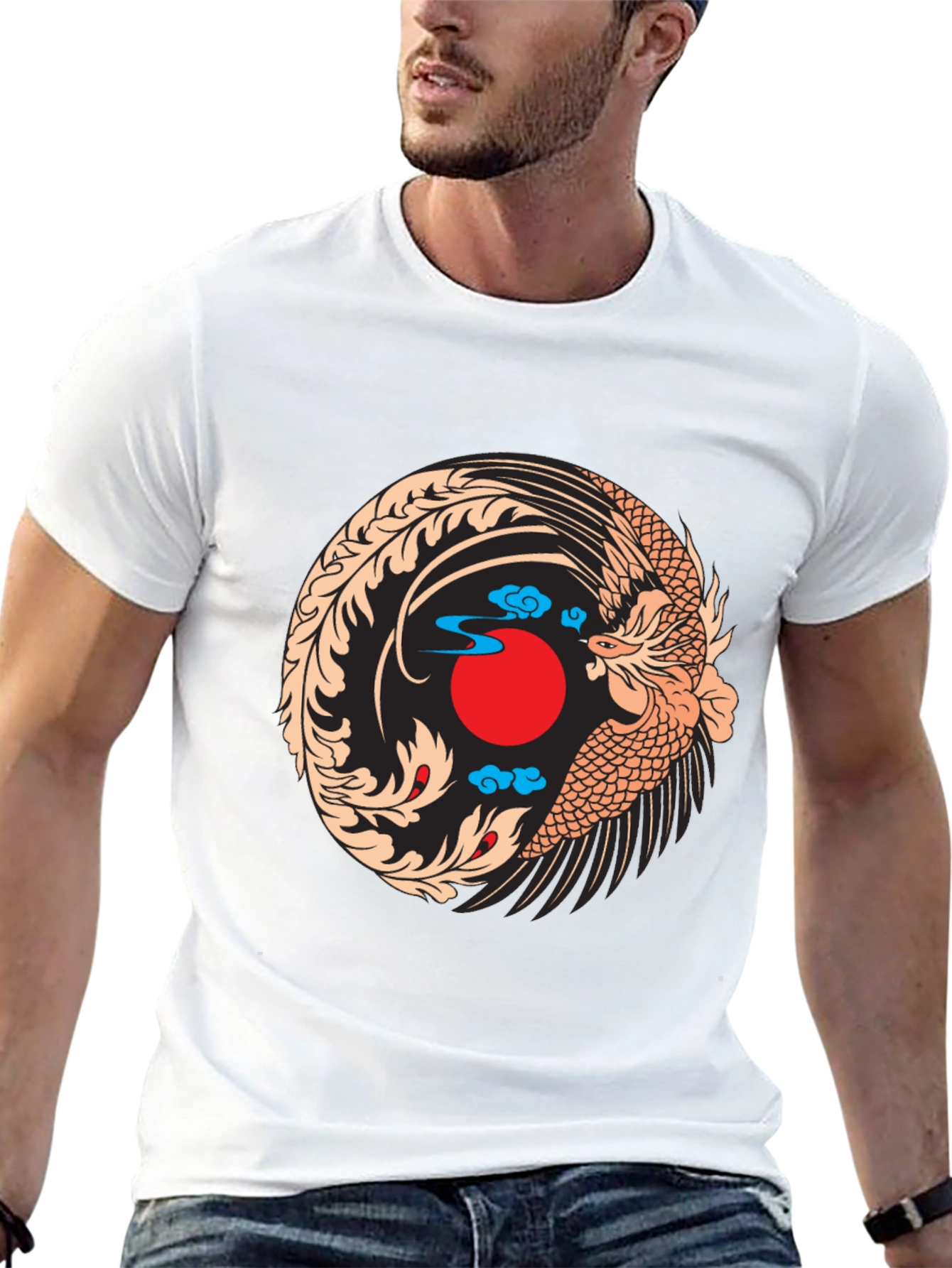 Phoenix Graphic Black T-Shirt