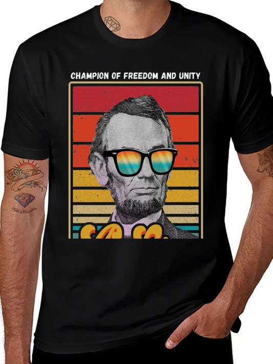 Champion of Freedom T-Shirt - Lincoln with Shades