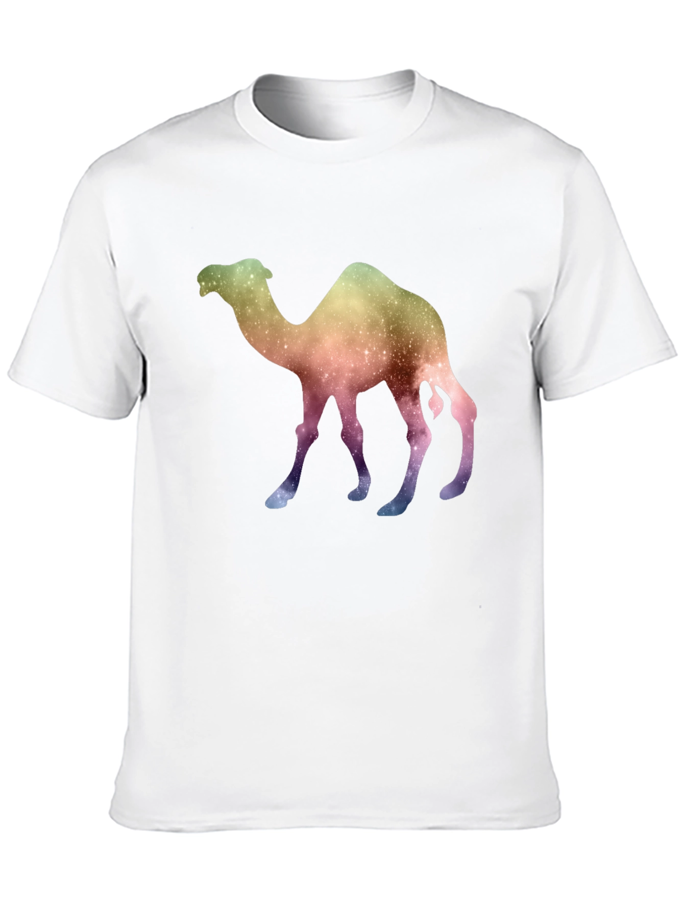 Galaxy Camel Graphic Tee - Unique Space Design T-Shirt