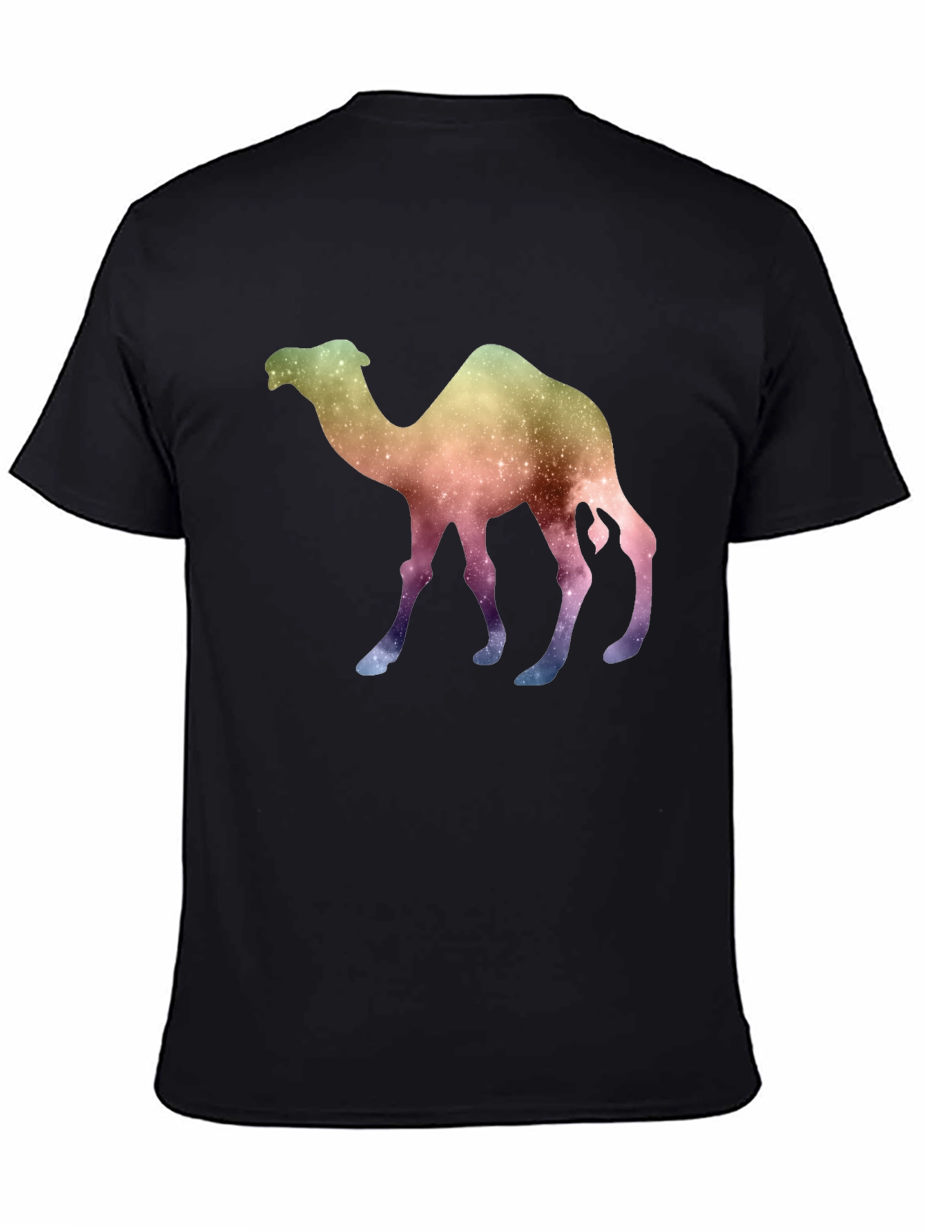 Galaxy Camel Graphic Tee - Unique Space Design T-Shirt