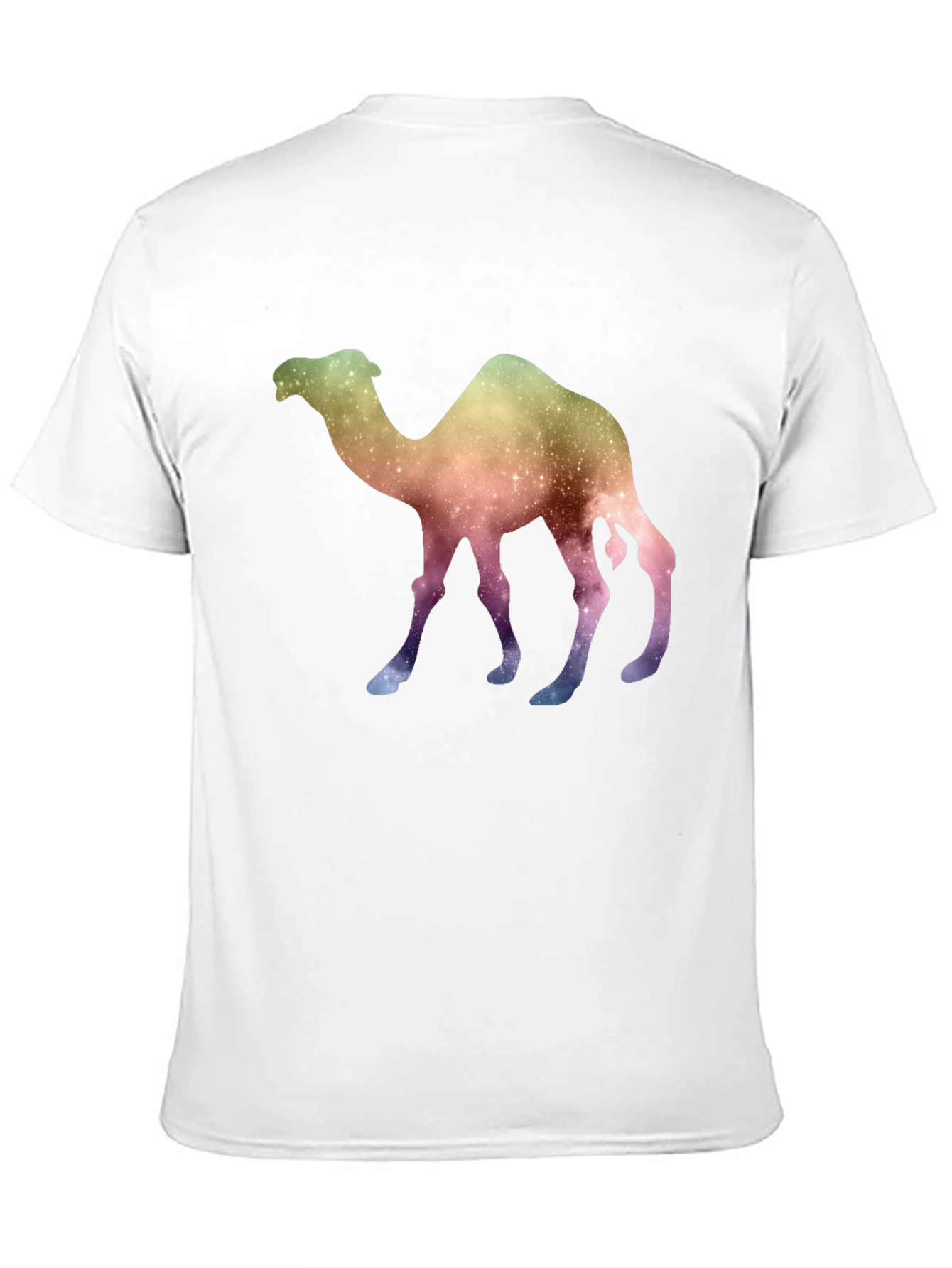 Galaxy Camel Graphic Tee - Unique Space Design T-Shirt