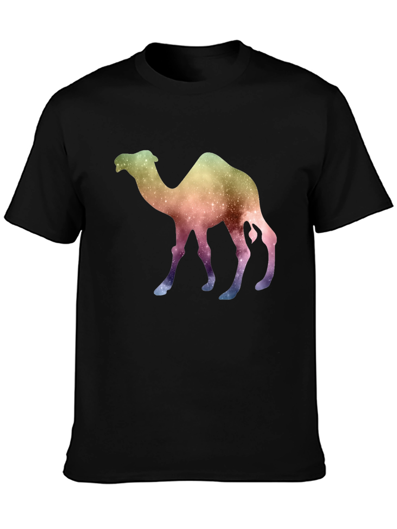 Galaxy Camel Graphic Tee - Unique Space Design T-Shirt