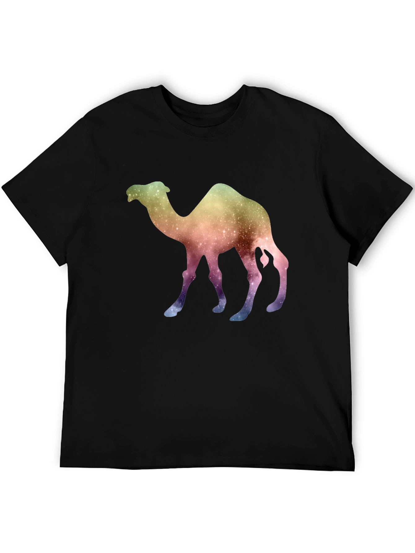 Galaxy Camel Graphic Tee - Unique Space Design T-Shirt