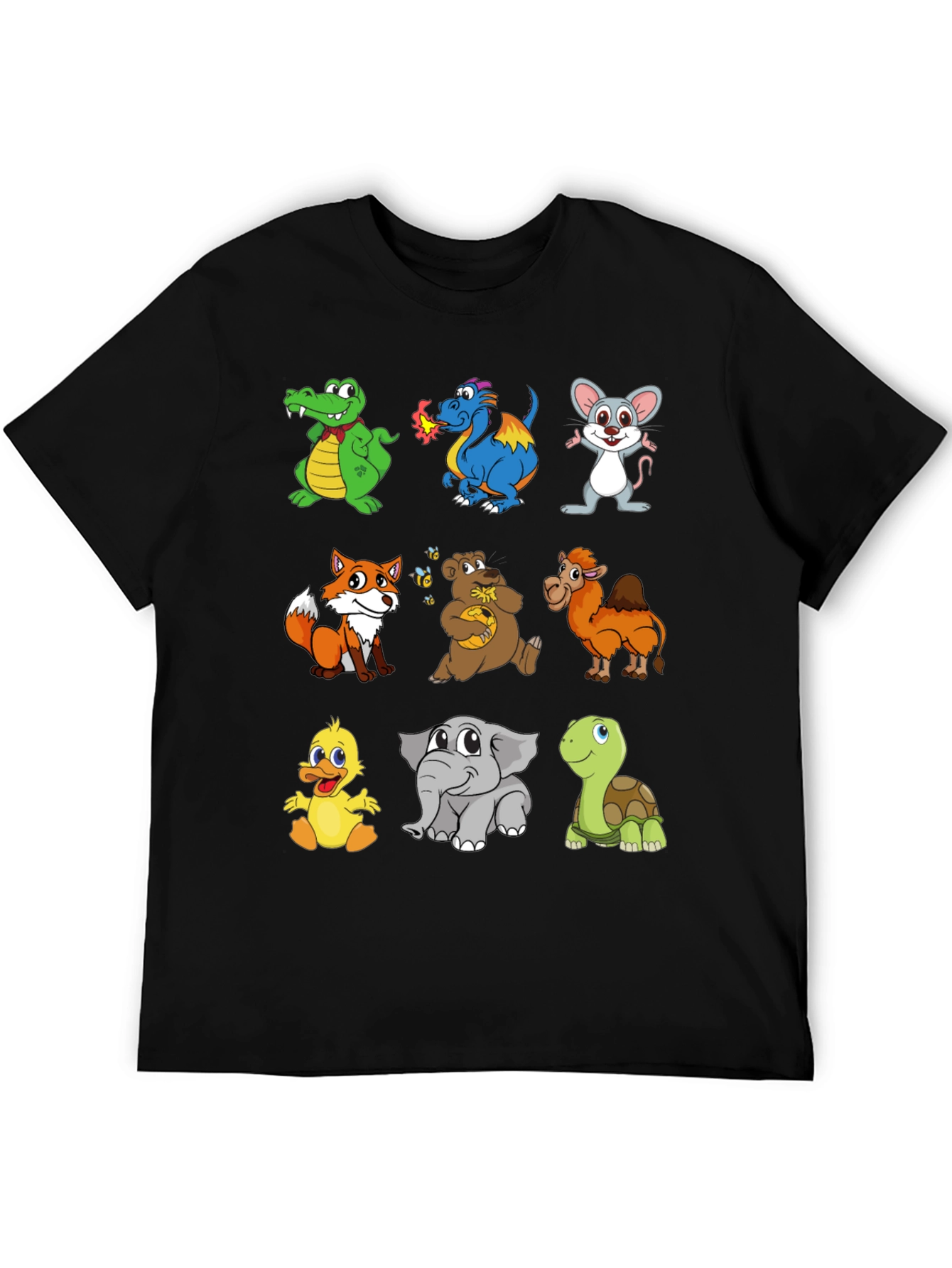 Cartoon Animals T-Shirt: Fun & Whimsical Design