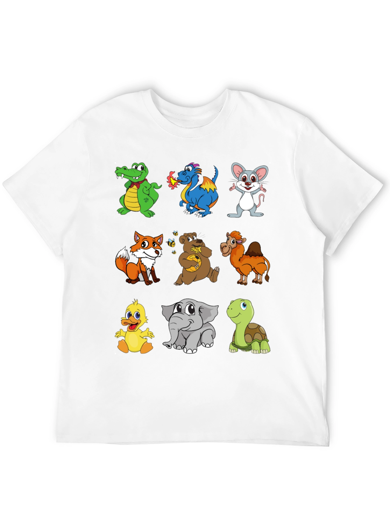 Cartoon Animals T-Shirt: Fun & Whimsical Design