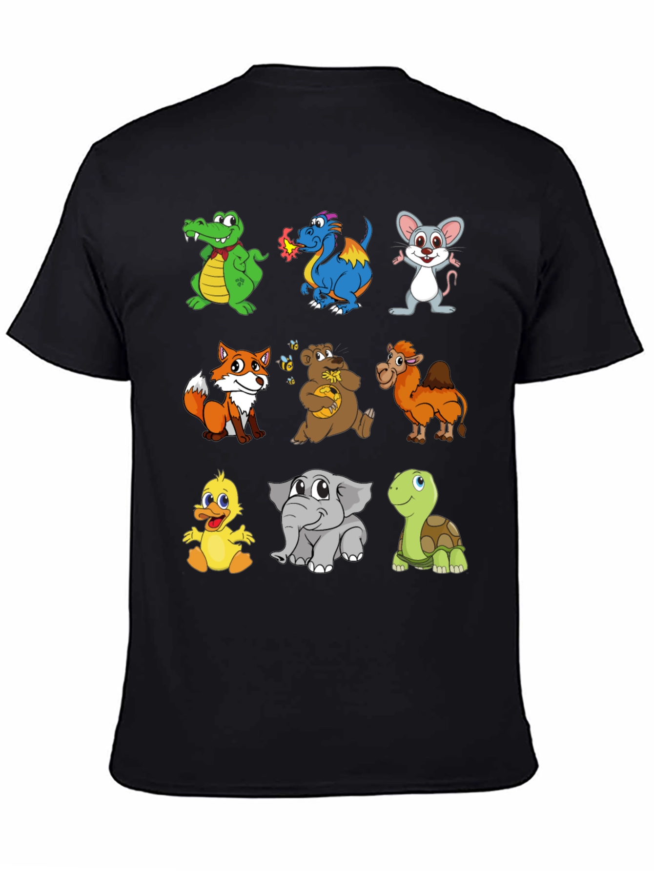 Cartoon Animals T-Shirt: Fun & Whimsical Design