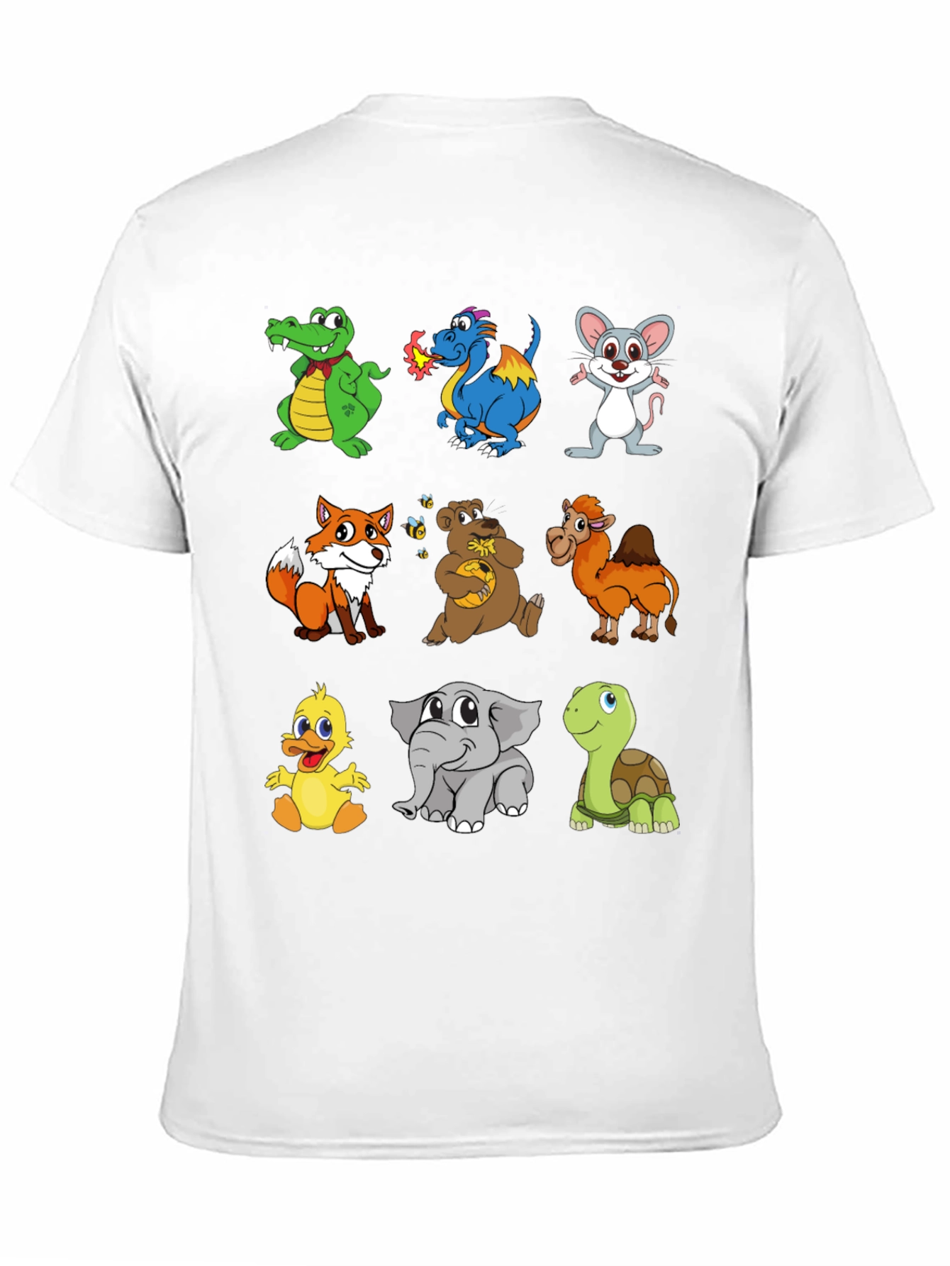 Cartoon Animals T-Shirt: Fun & Whimsical Design