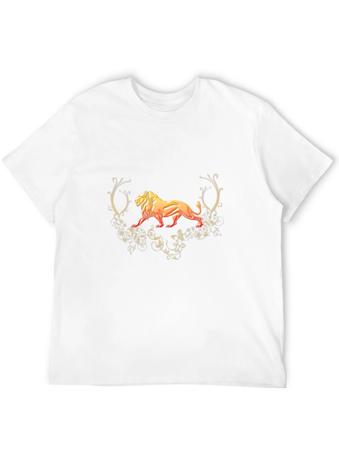 Lion Graphic Black T-Shirt - Fierce Style