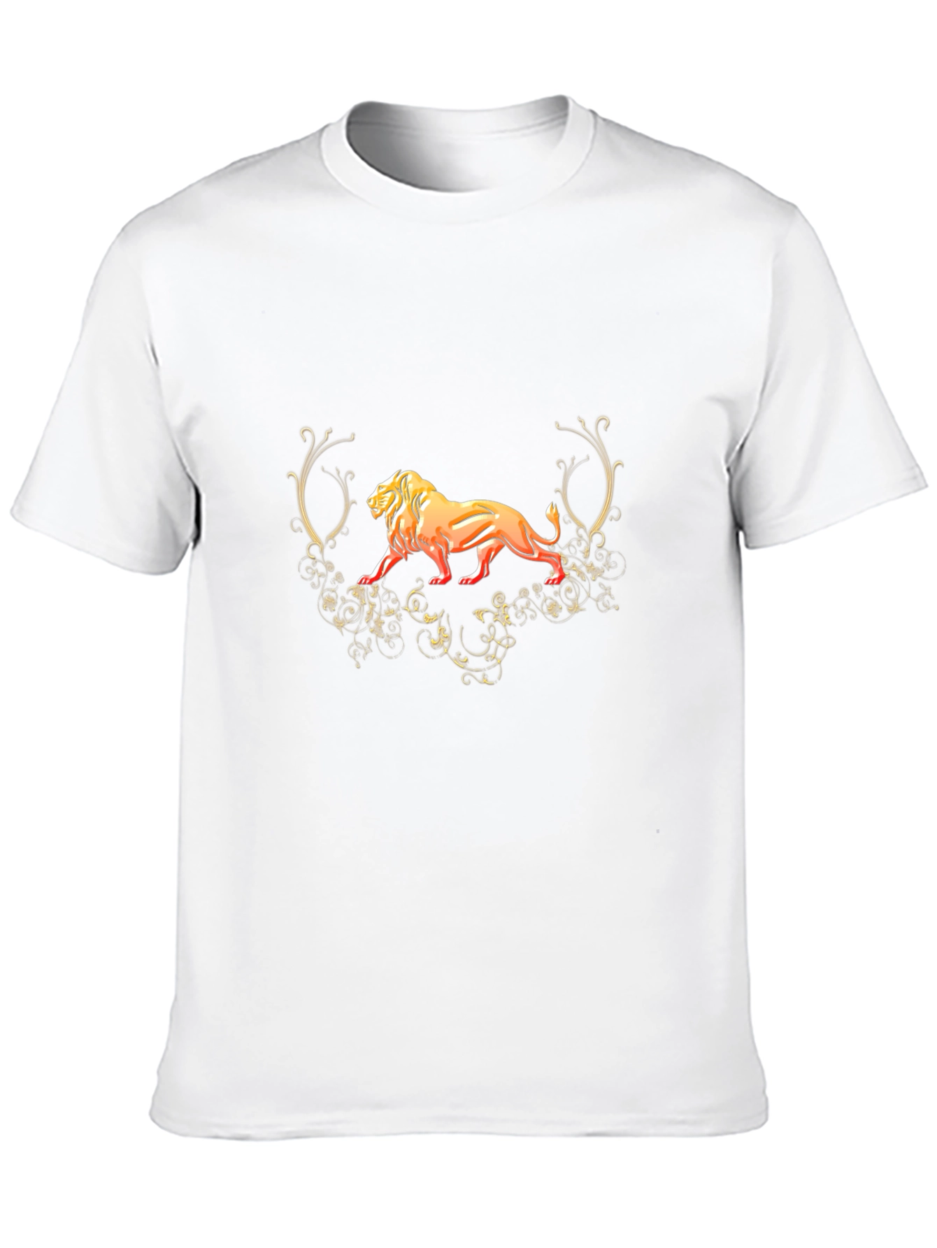 Lion Graphic Black T-Shirt - Fierce Style