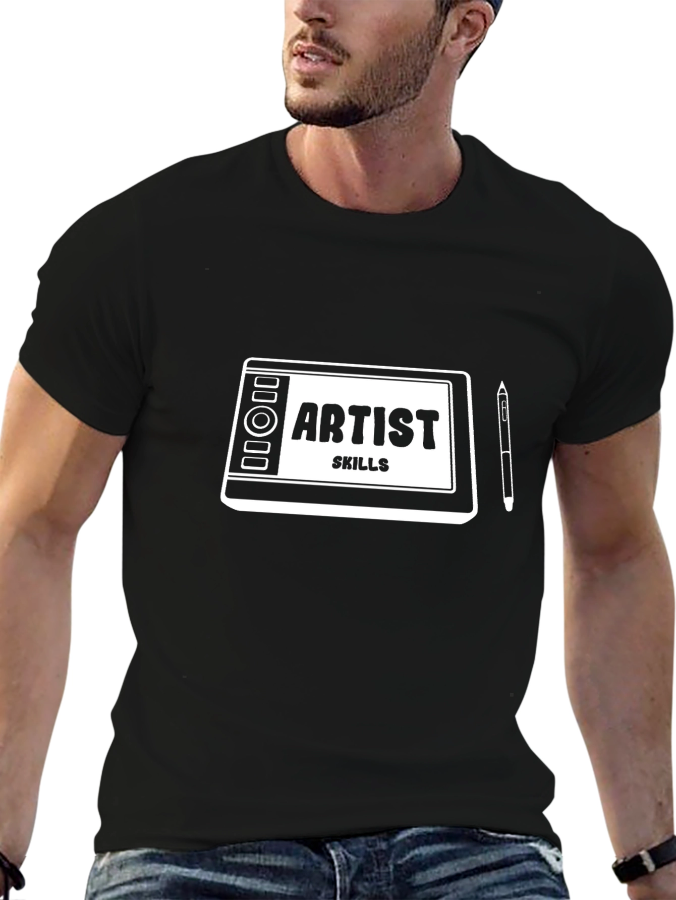 Artist Skills Graphic T-Shirt - Black Cotton Tee