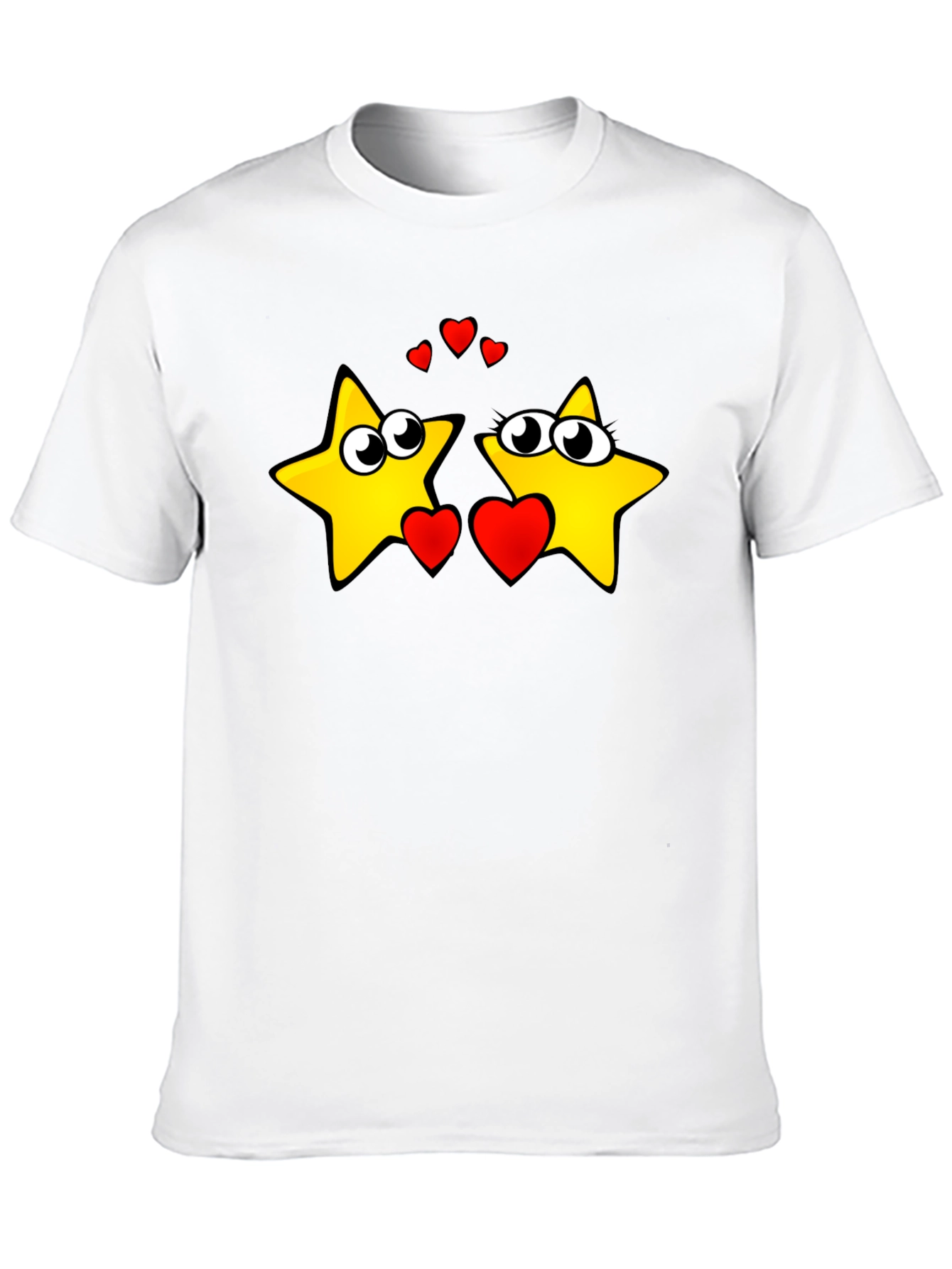 Starry Love Graphic Tee - Black
