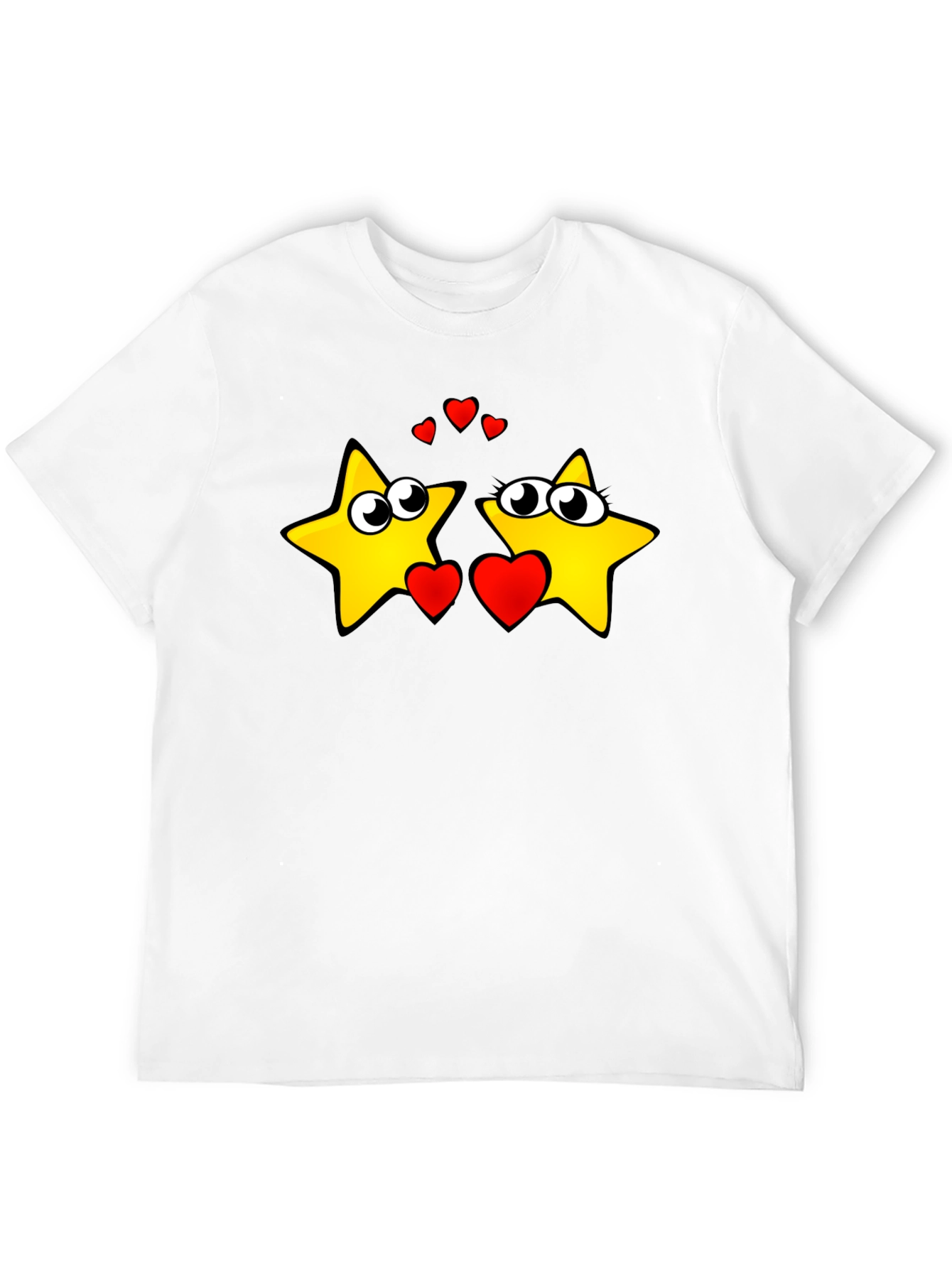 Starry Love Graphic Tee - Black