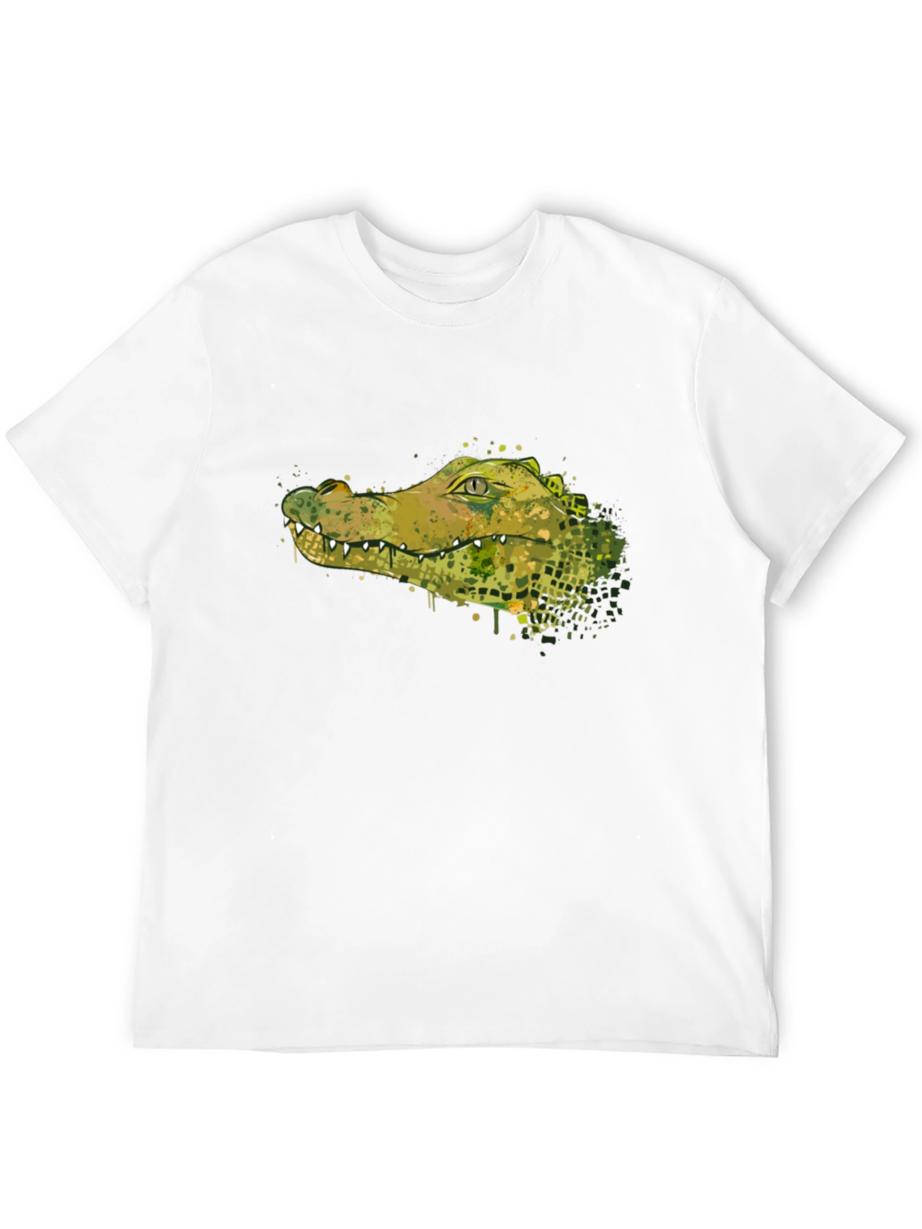 Crocodile Graphic Tee - Stylish Animal Print T-Shirt