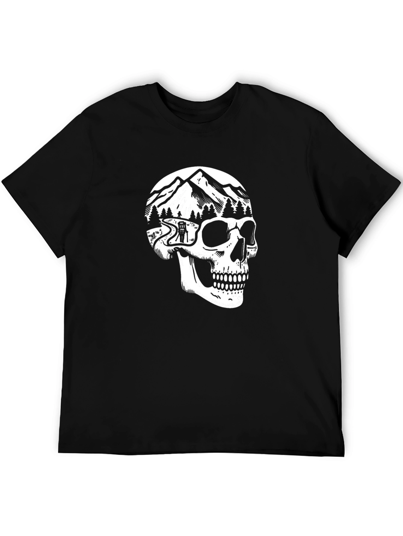 Skull Mountain Black T-Shirt