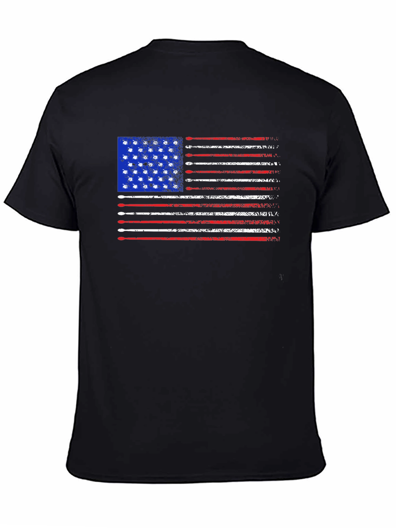Patriotic Drum Sticks American Flag Tee