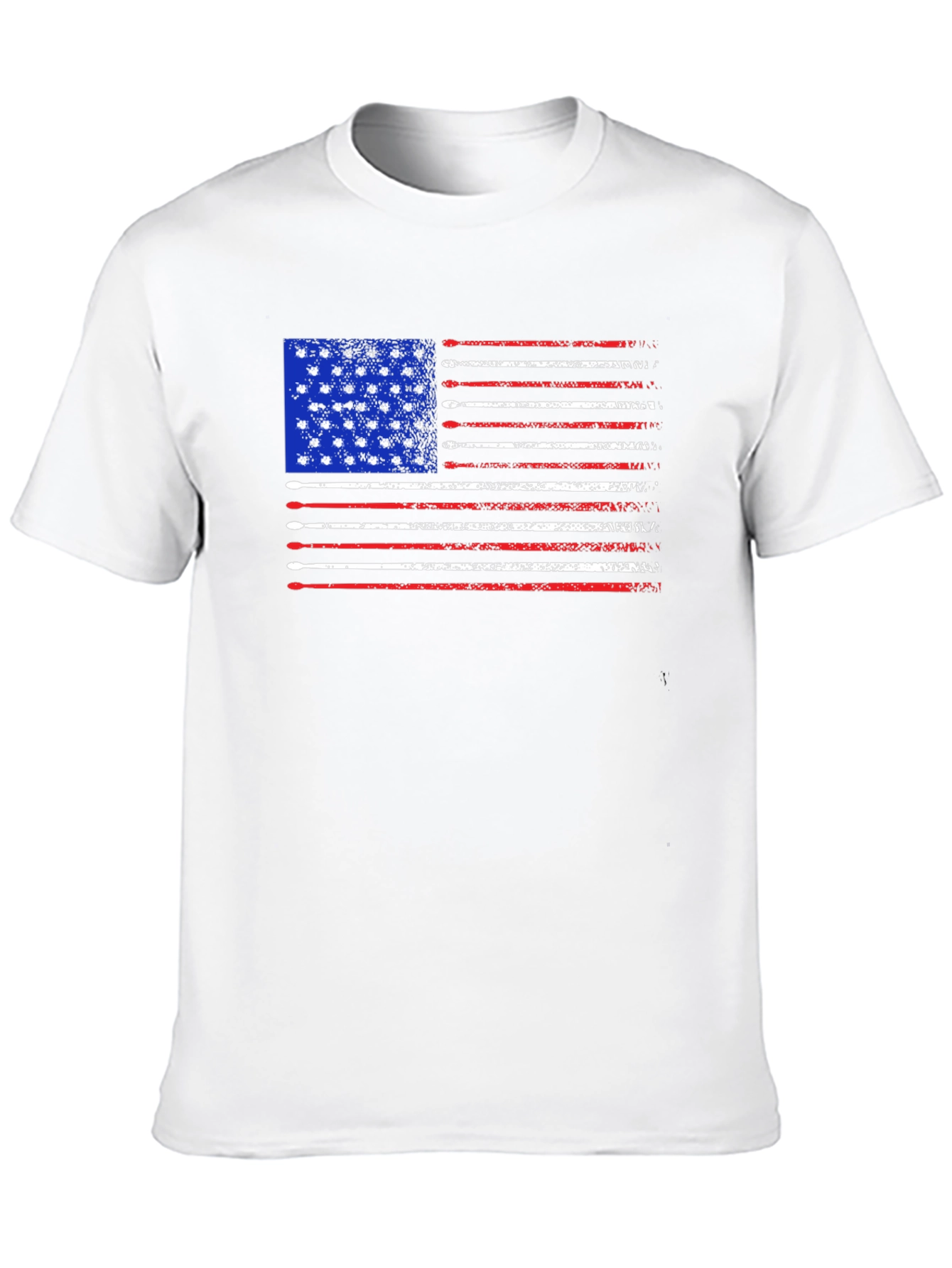 Patriotic Drum Sticks American Flag Tee