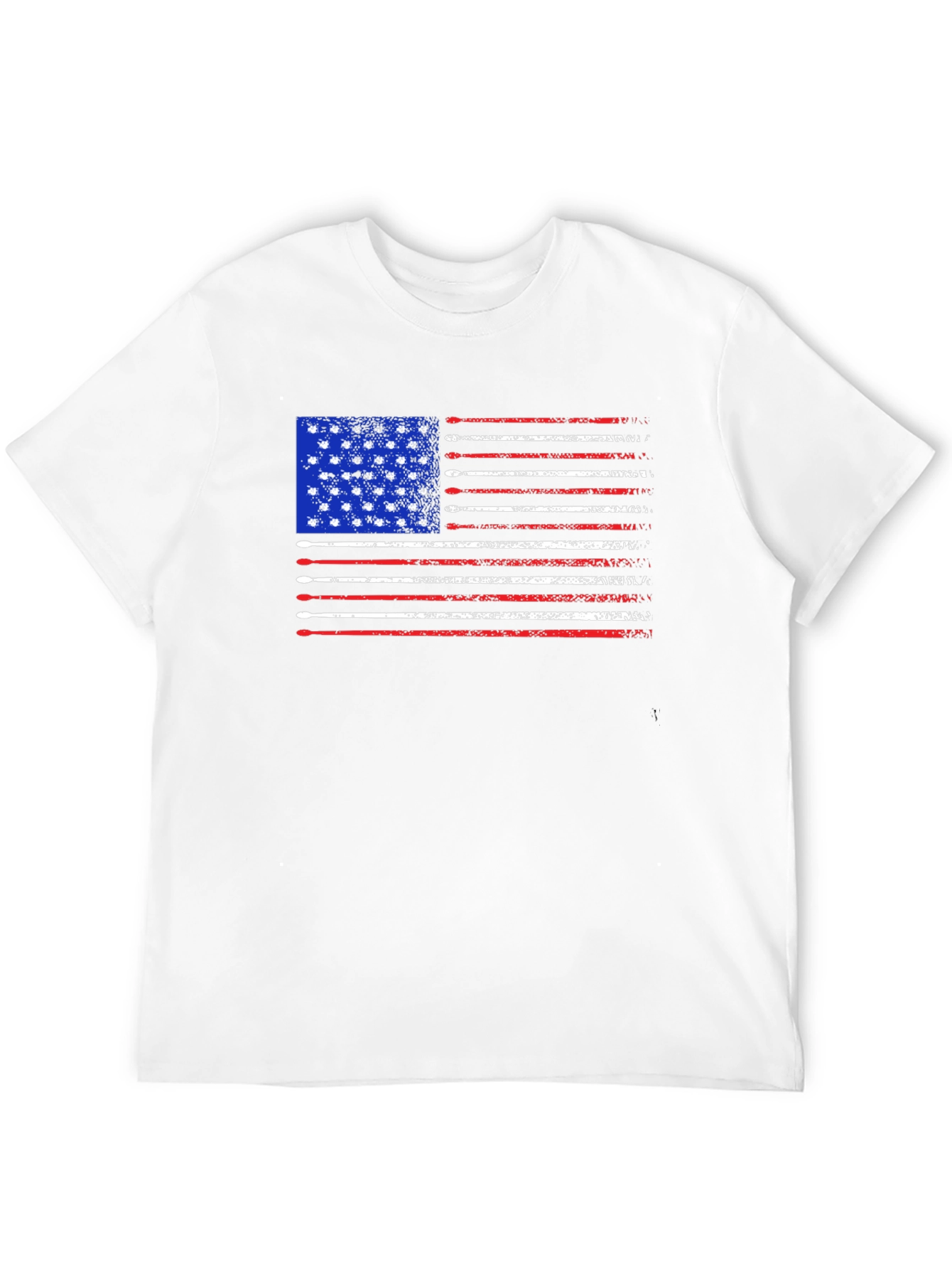 Patriotic Drum Sticks American Flag Tee