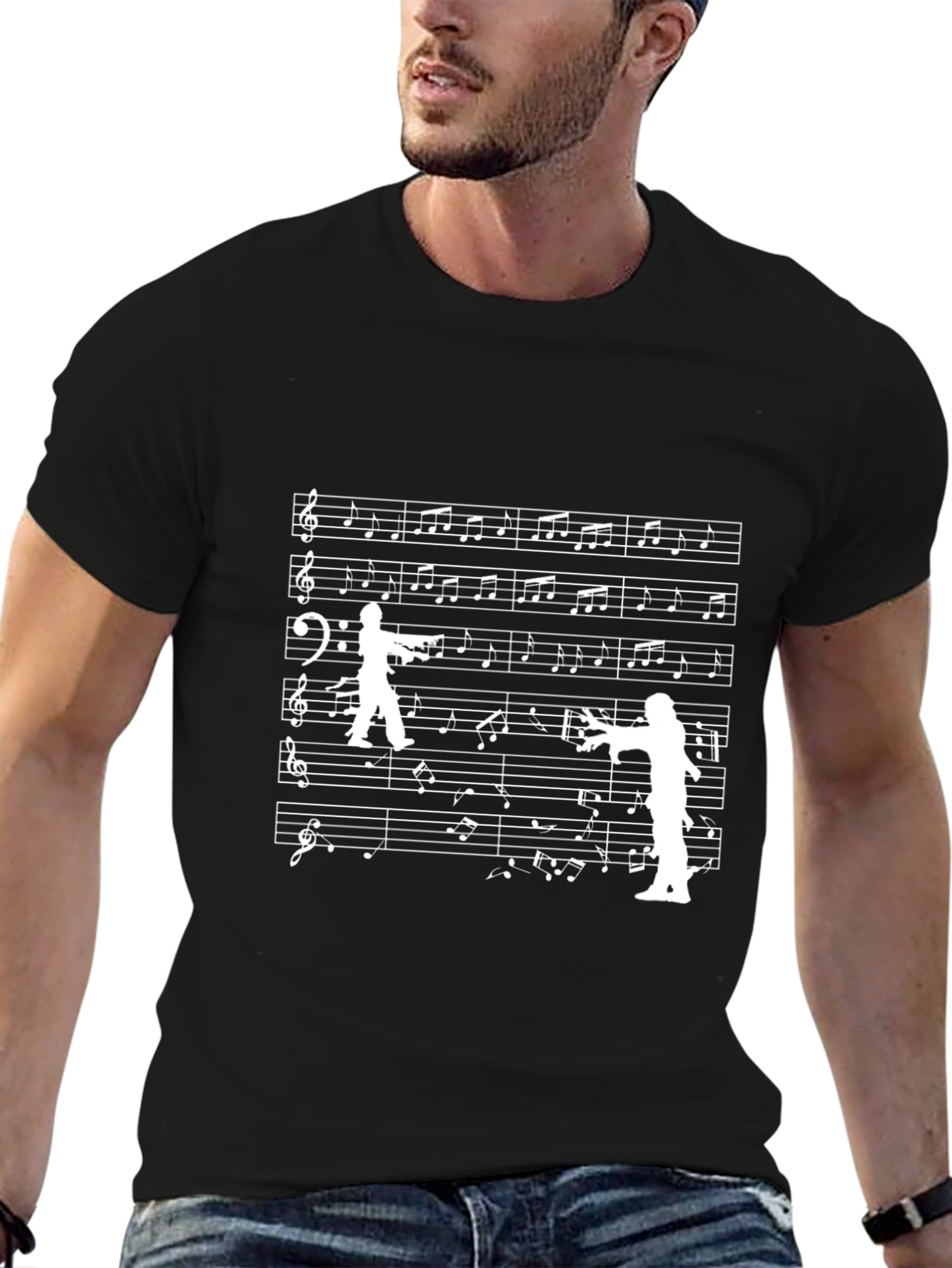 Music Note T-Shirt Dancing Musicians